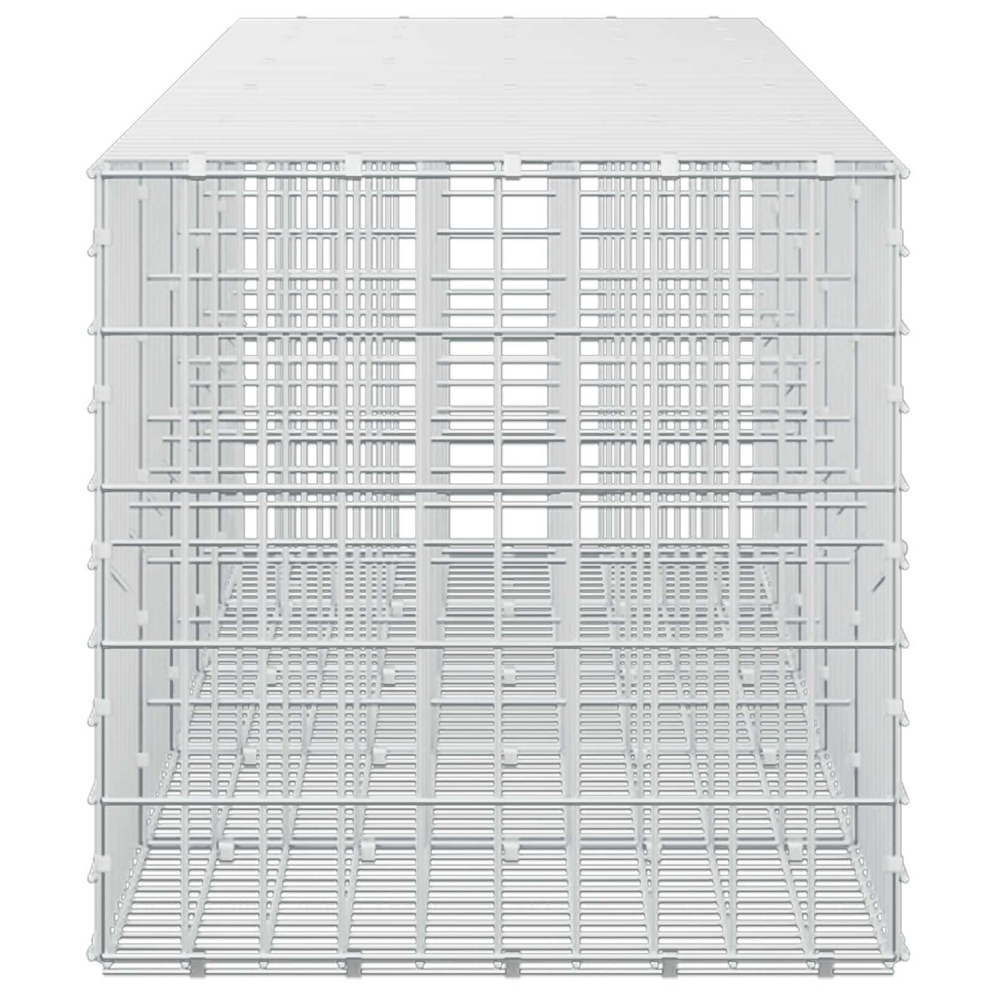 vidaXL Γκαμπιόν με σύρμα 5 mm και πλέγμα 5x10 cm 500x50x50 εκ