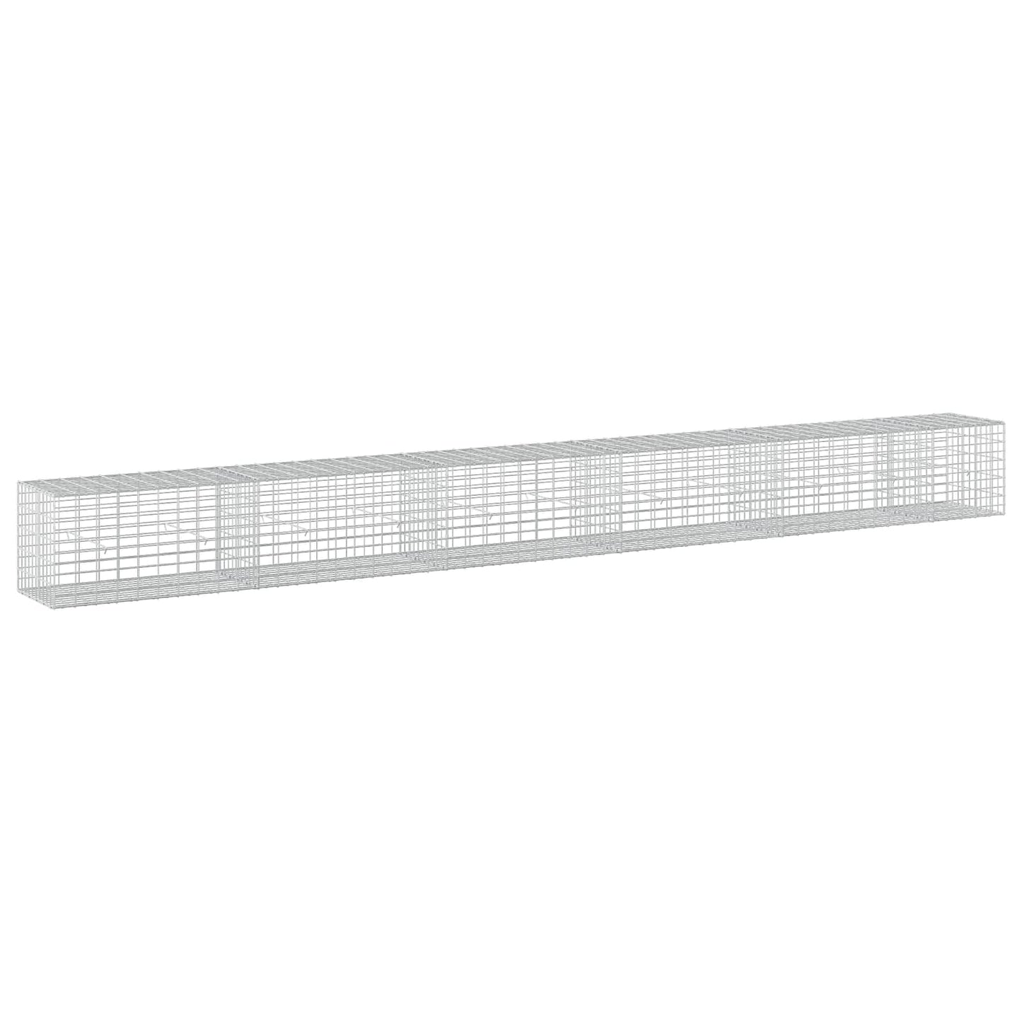 vidaXL Γκαμπιόν με σύρμα 5 mm και πλέγμα 5x10 cm 550x50x50 εκ