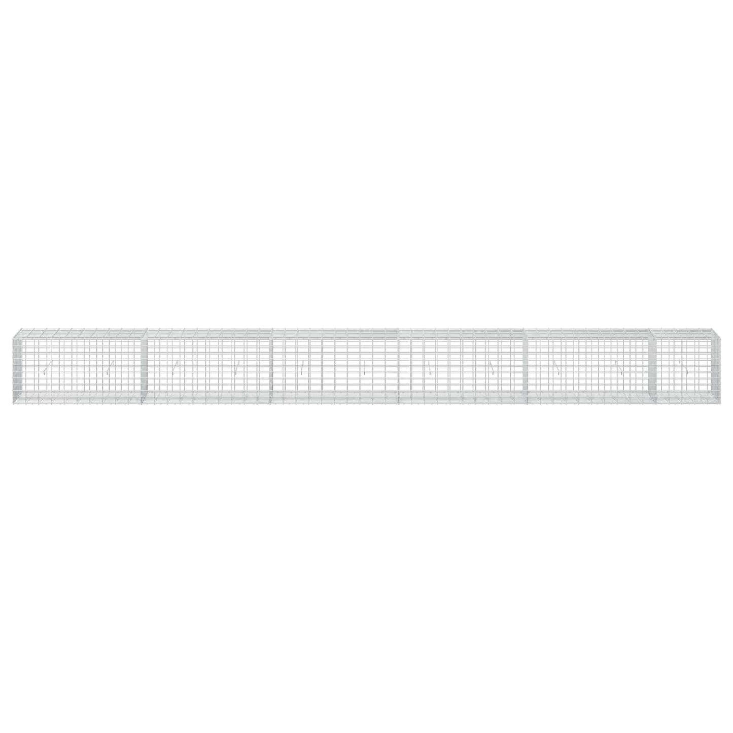 vidaXL Γκαμπιόν με σύρμα 5 mm και πλέγμα 5x10 cm 550x50x50 εκ