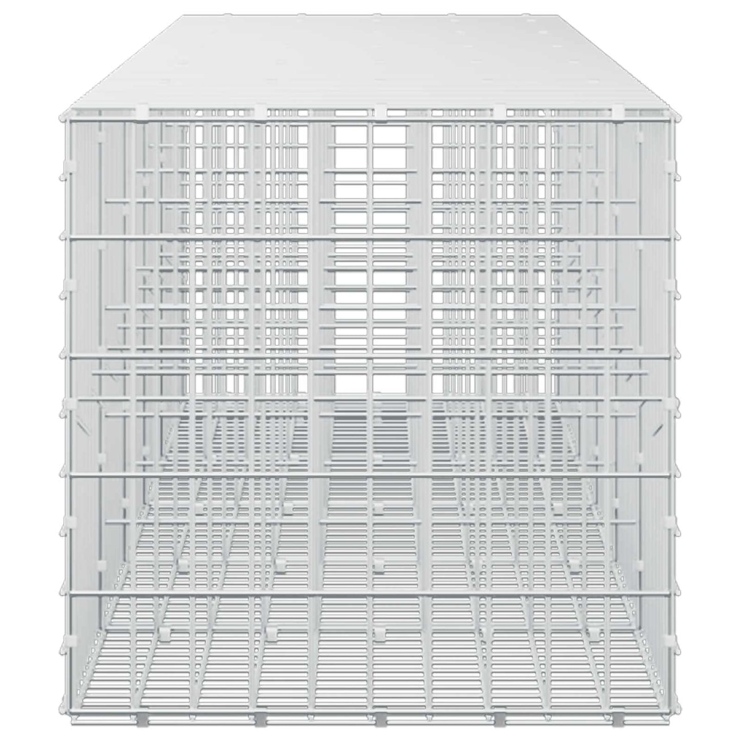 vidaXL Γκαμπιόν με σύρμα 5 mm και πλέγμα 5x10 cm 550x50x50 εκ
