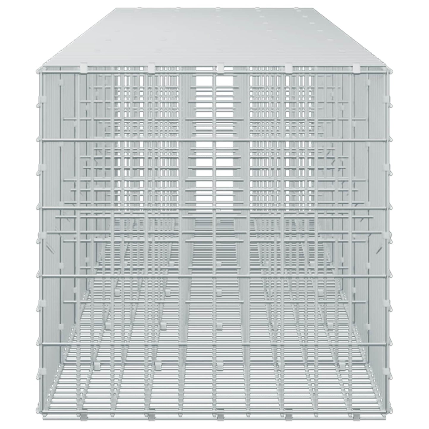 vidaXL Γκαμπιόν με σύρμα 5 mm και πλέγμα 5x10 cm 650x50x50 εκ.