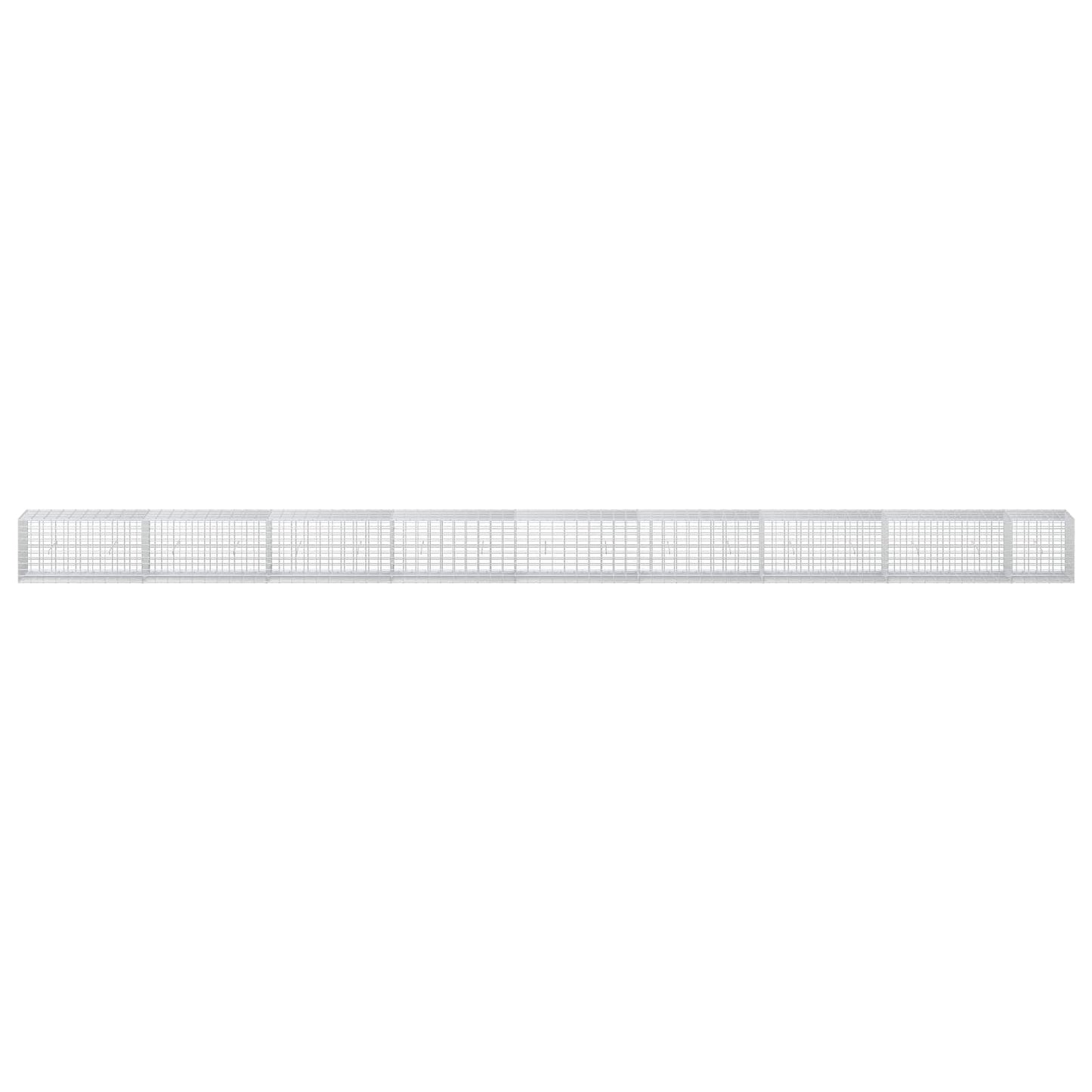 vidaXL Γκαμπιόν με σύρμα 5 mm και πλέγμα 5x10 cm 850x50x50 εκ