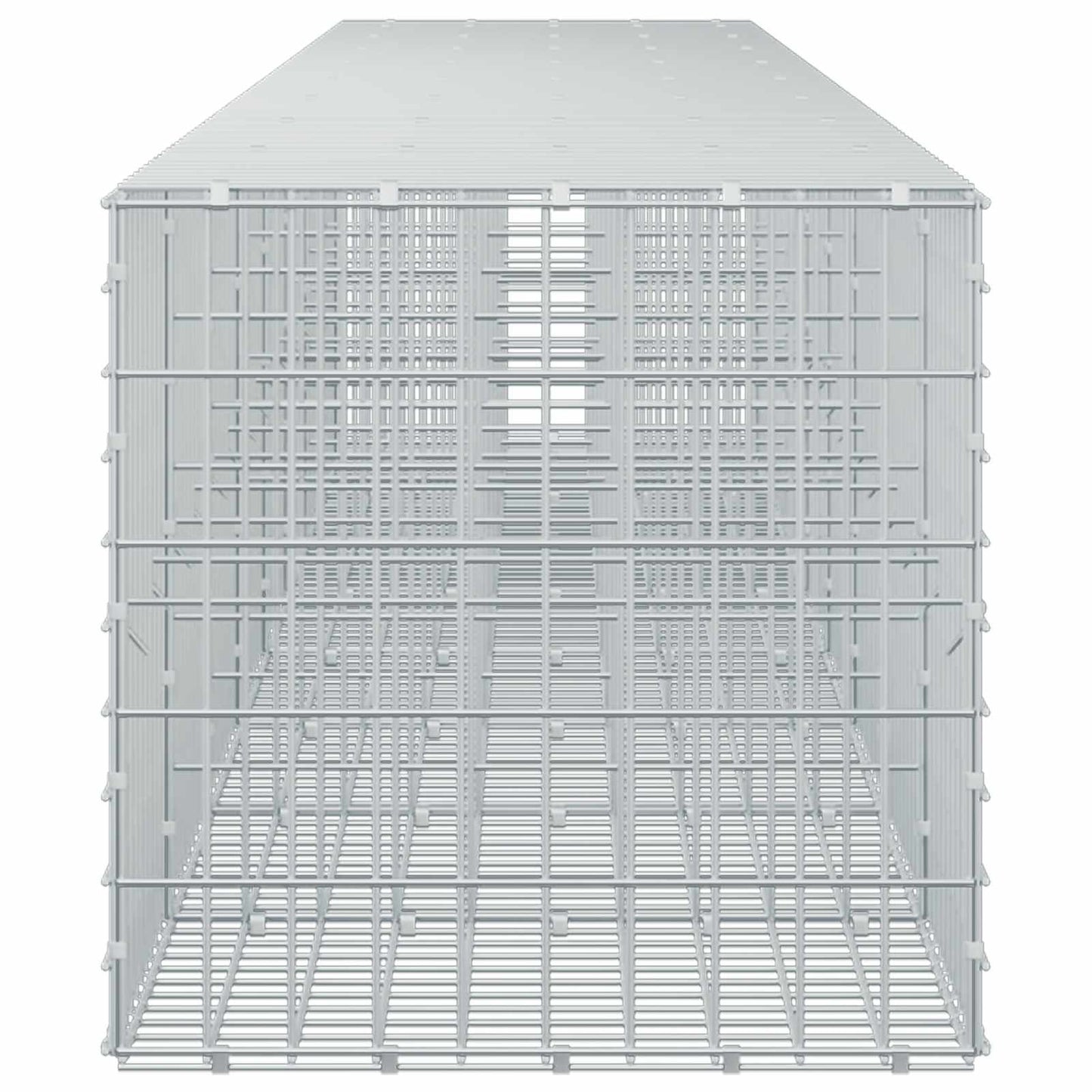 vidaXL Γκαμπιόν με σύρμα 5 mm και πλέγμα 5x10 cm 850x50x50 εκ