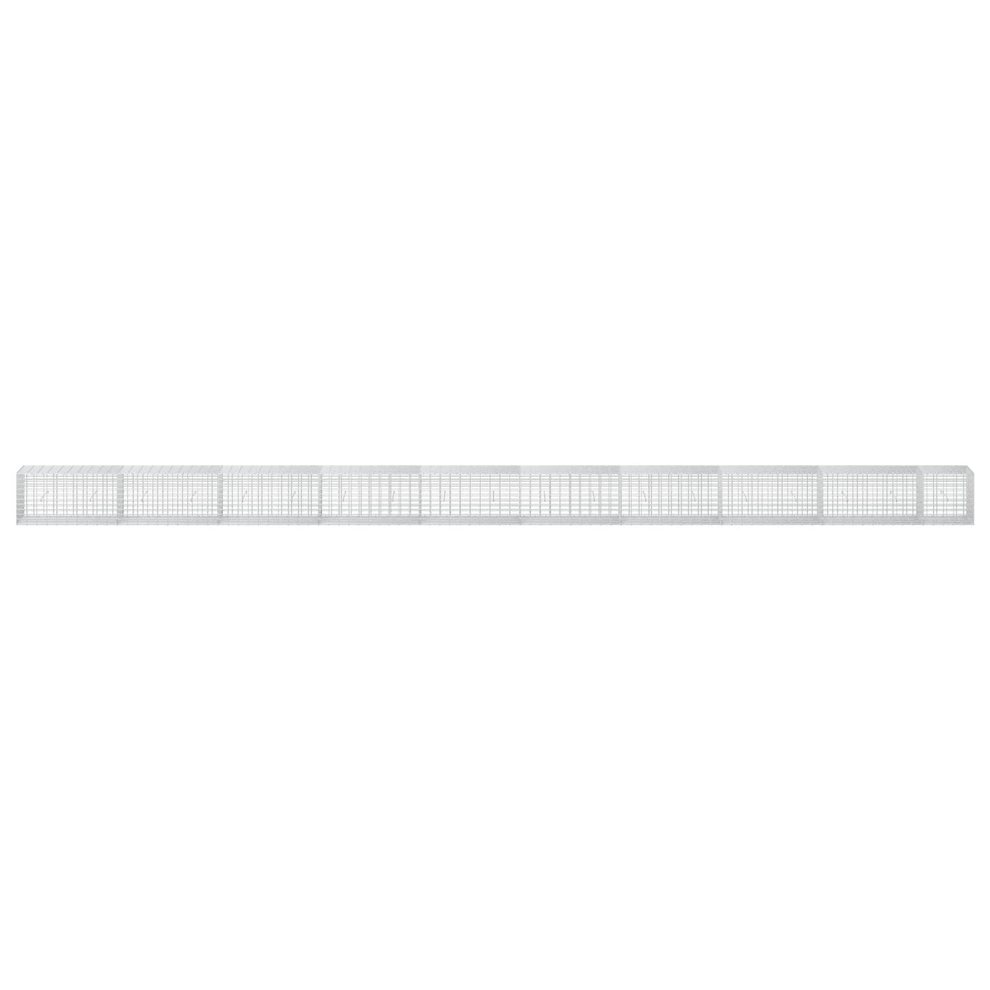 vidaXL Γκαμπιόν με σύρμα 5 mm και πλέγμα 5x10 cm 950x50x50 εκ