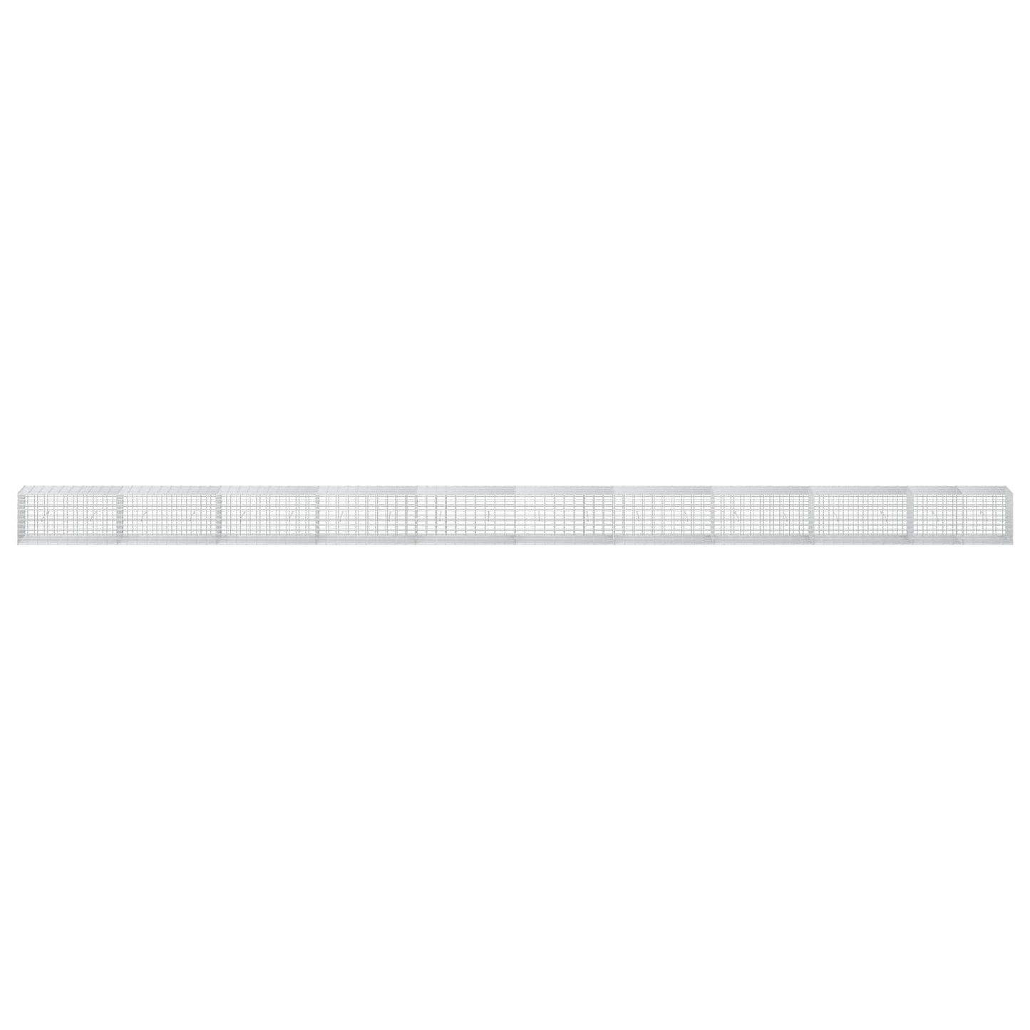vidaXL Γκαμπιόν με σύρμα 5 mm και πλέγμα 5x10 cm 1000x50x50 εκ.