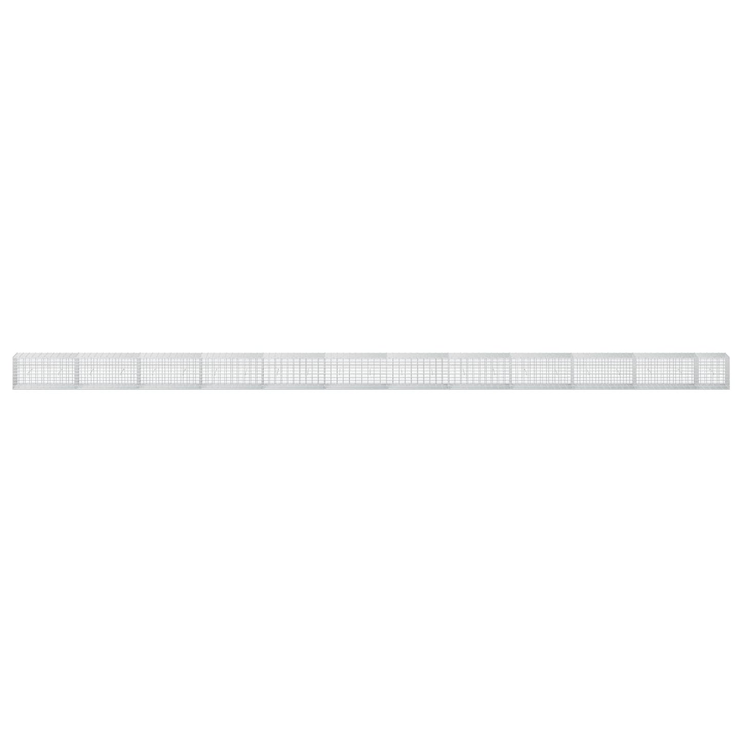 vidaXL Γκαμπιόν με σύρμα 5 mm και πλέγμα 5x10 cm 1150x50x50 εκ