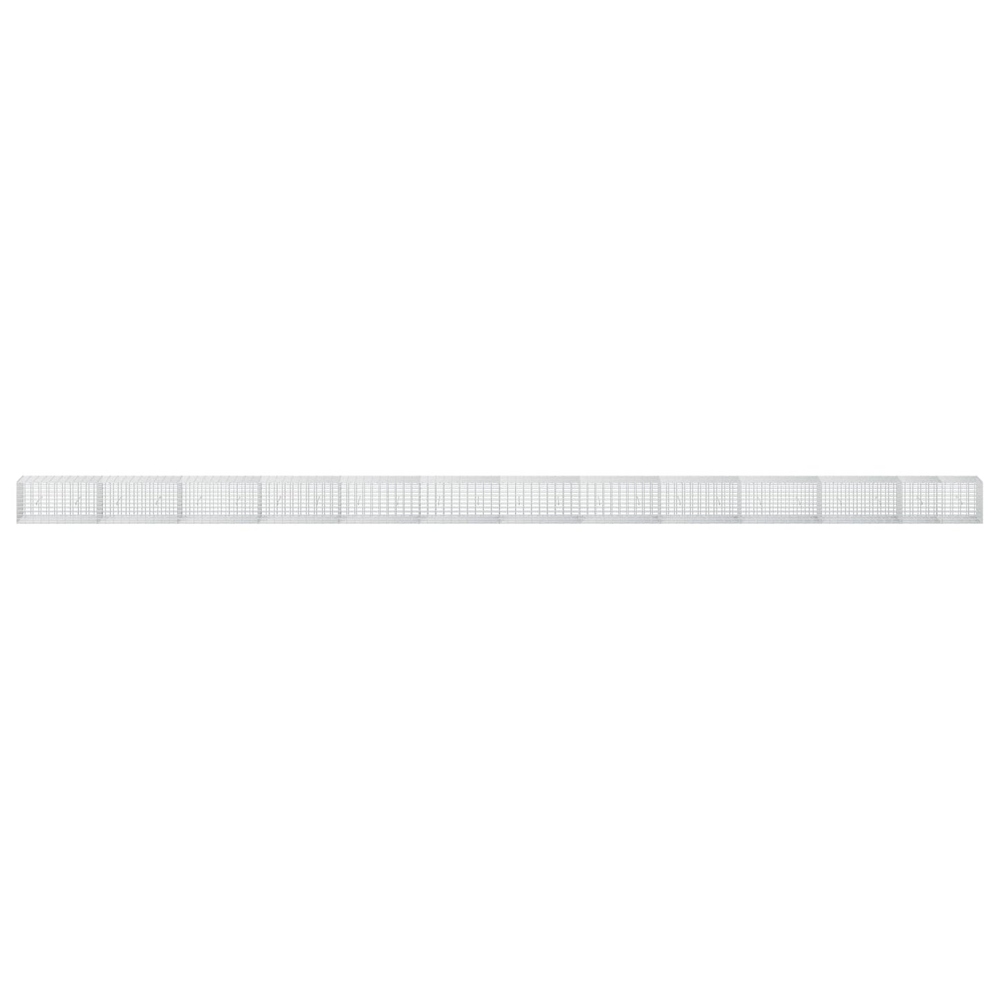 vidaXL Γκαμπιόν με σύρμα 5 mm και πλέγμα 5x10 cm 1200x50x50 εκ