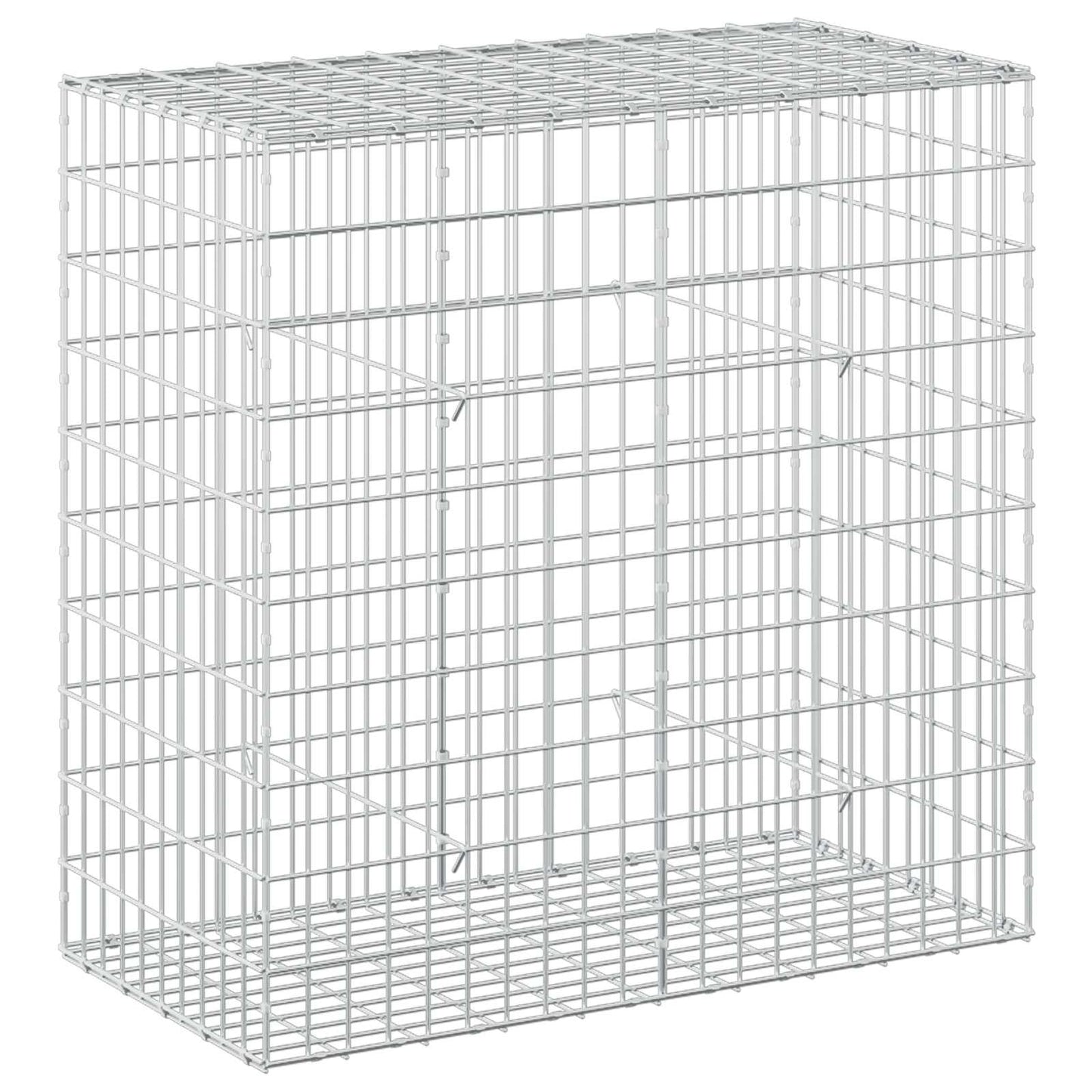 vidaXL Γκαμπιόν με σύρμα 5 mm και πλέγμα 5x10 cm 100x50x100 εκ