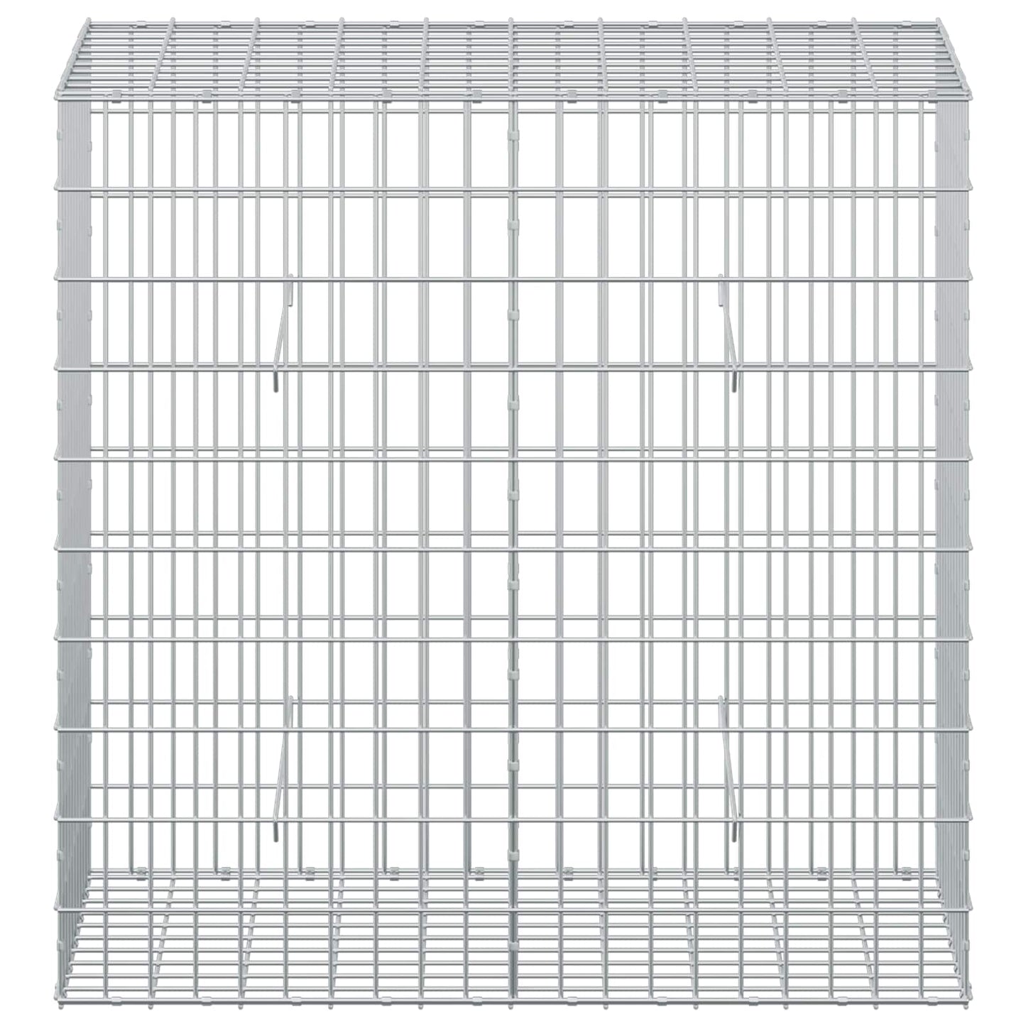 vidaXL Γκαμπιόν με σύρμα 5 mm και πλέγμα 5x10 cm 100x50x100 εκ