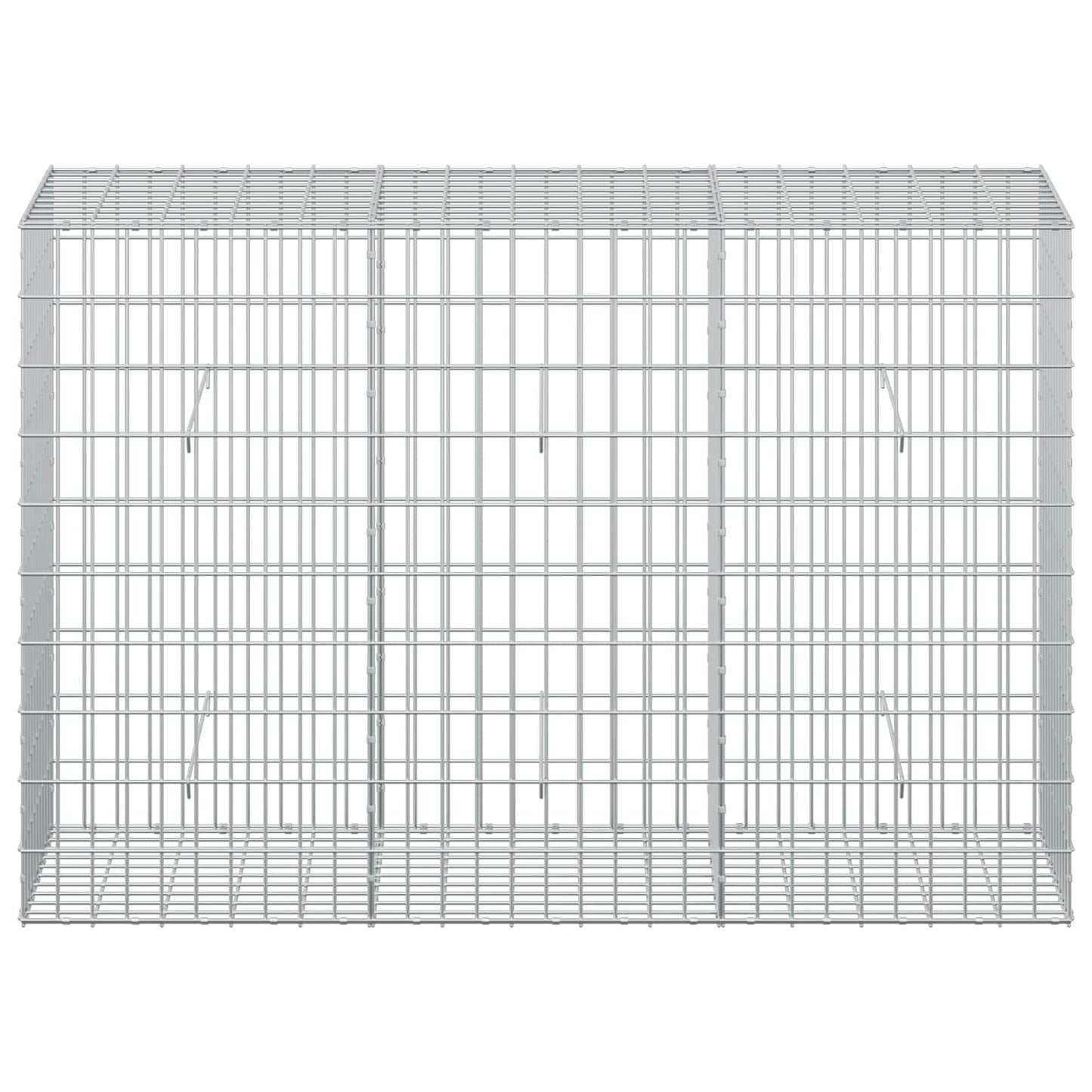 vidaXL Γκαμπιόν με σύρμα 5 mm και πλέγμα 5x10 cm 150x50x100 εκ.