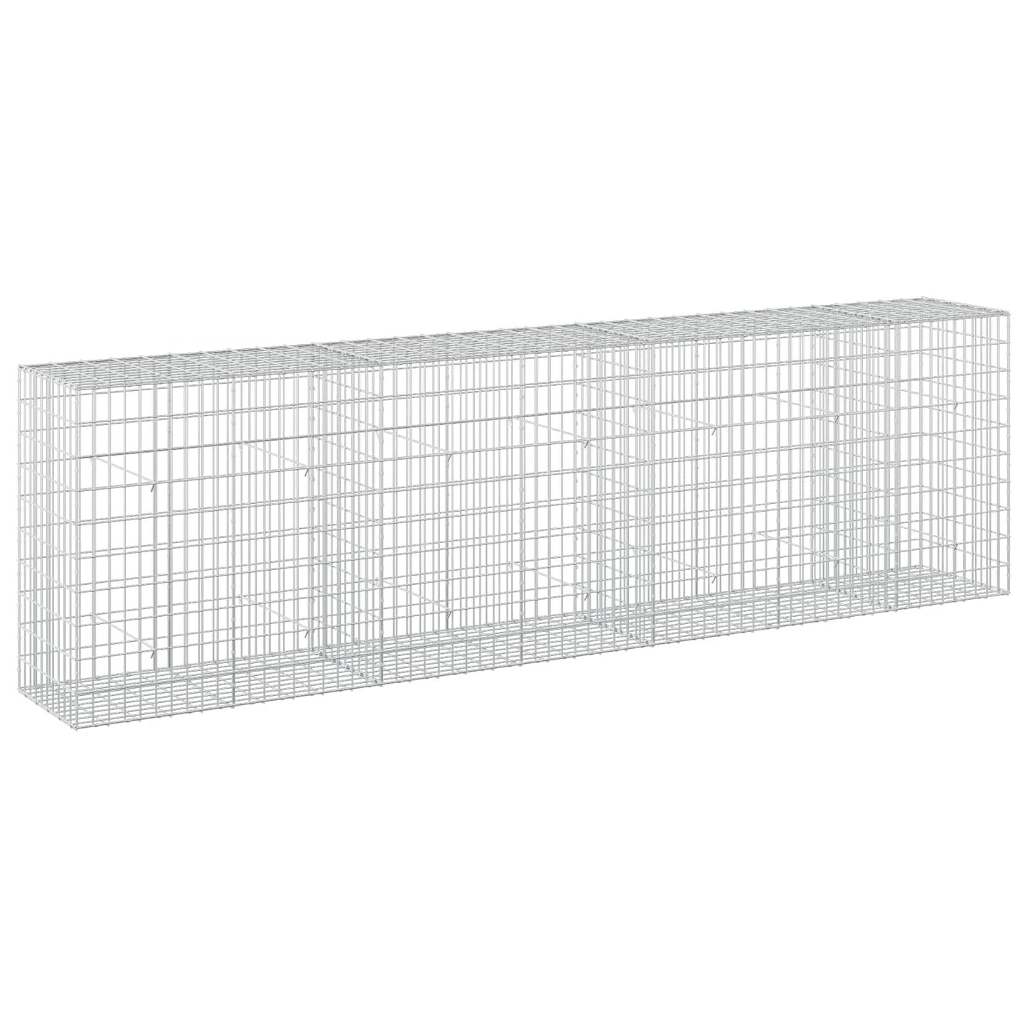 vidaXL Γκαμπιόν με σύρμα 5 mm και πλέγμα 5x10 cm 350x50x100 εκ.