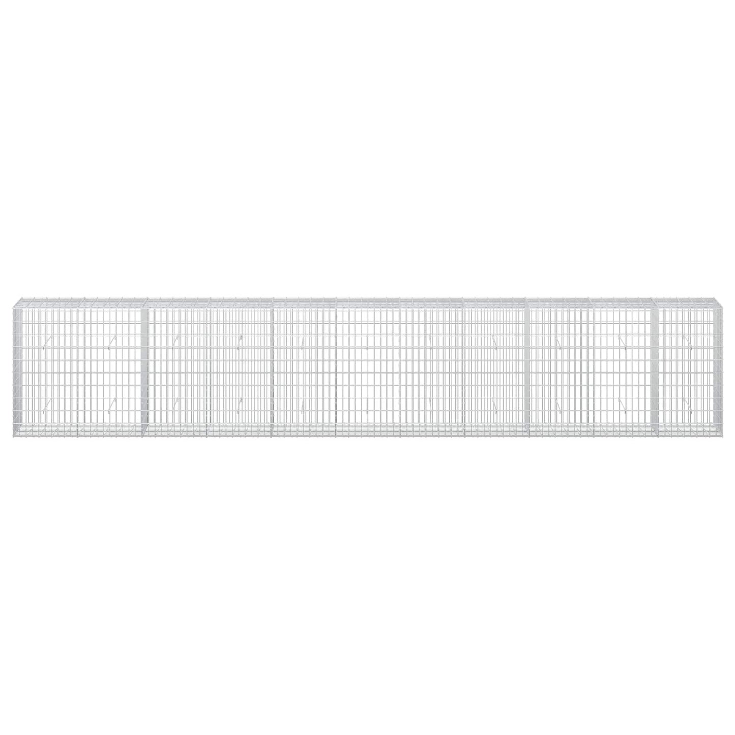vidaXL Γκαμπιόν με σύρμα 5 mm και πλέγμα 5x10 cm 550x50x100 εκ