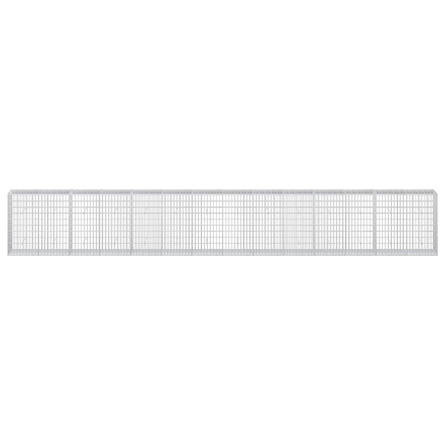 vidaXL Γκαμπιόν με σύρμα 5 mm και πλέγμα 5x10 cm 700x50x100 εκ
