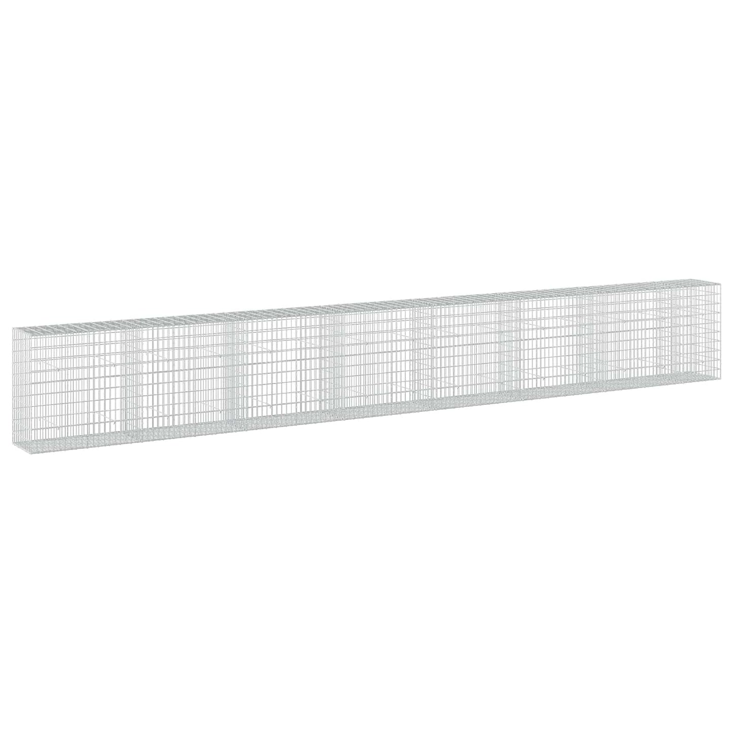 vidaXL Γκαμπιόν με σύρμα 5 mm και πλέγμα 5x10 cm 750x50x100 εκ