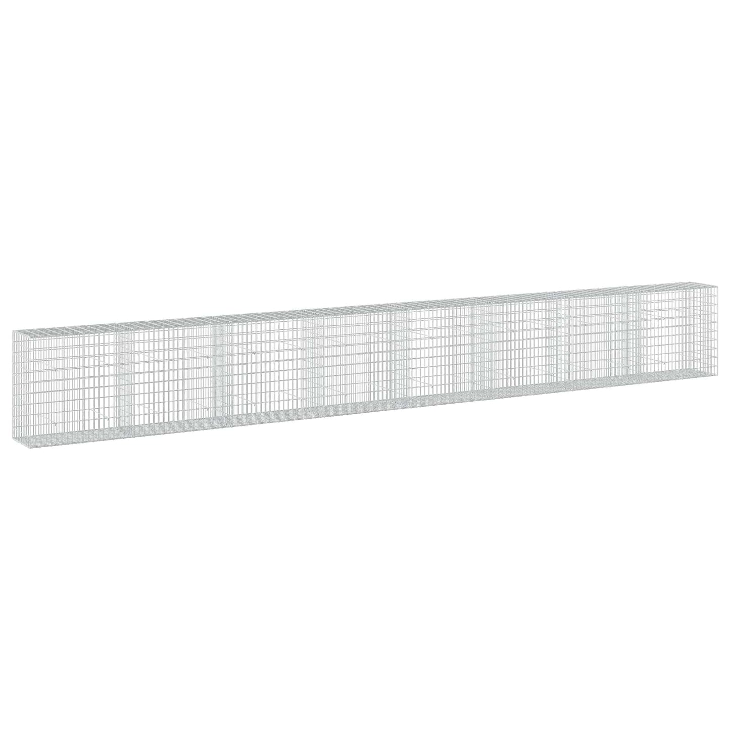 vidaXL Γκαμπιόν με σύρμα 5 mm και πλέγμα 5x10 cm 800x50x100 εκ