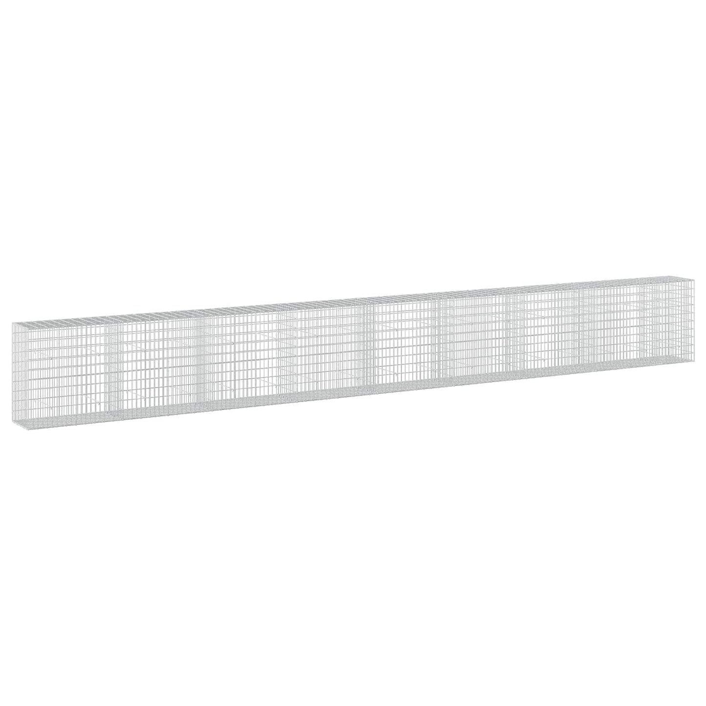 vidaXL Γκαμπιόν με σύρμα 5 mm και πλέγμα 5x10 cm 850x50x100 εκ