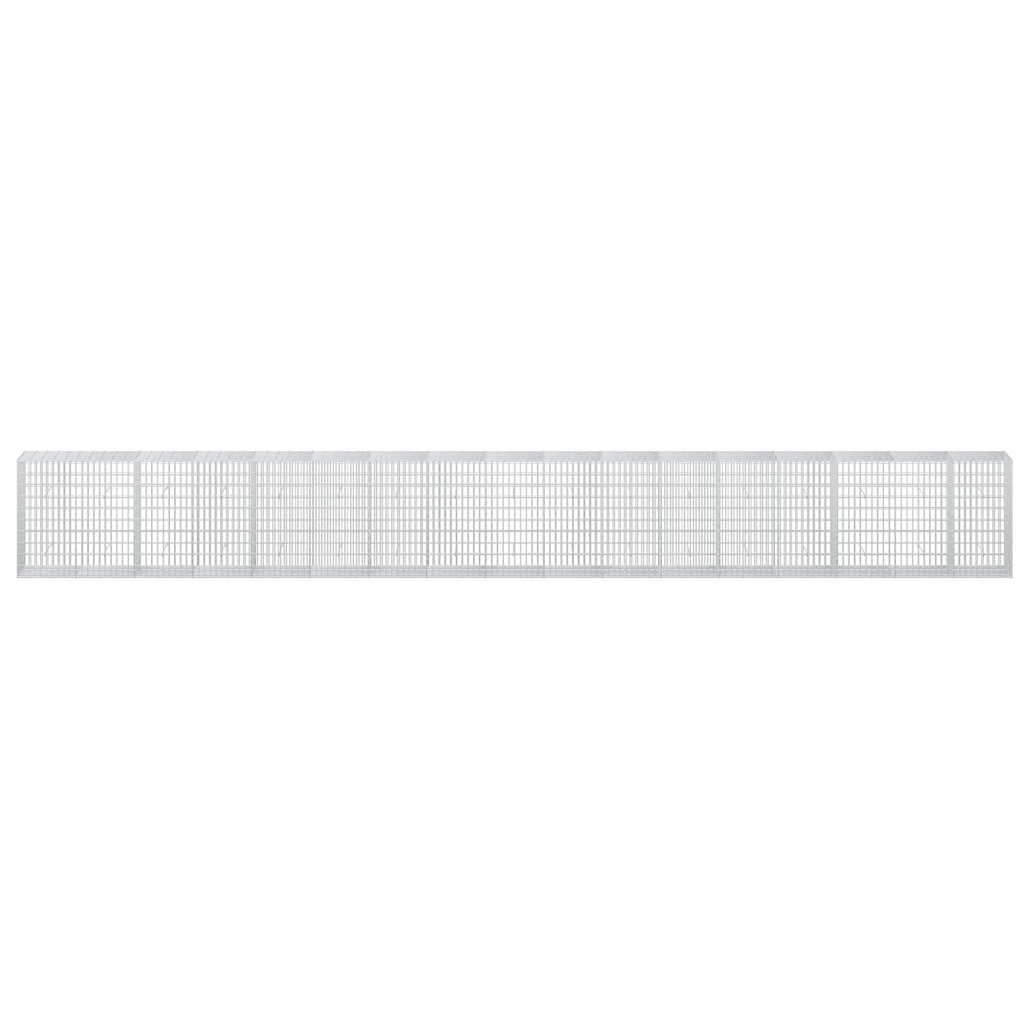vidaXL Γκαμπιόν με σύρμα 5 mm και πλέγμα 5x10 cm 850x50x100 εκ