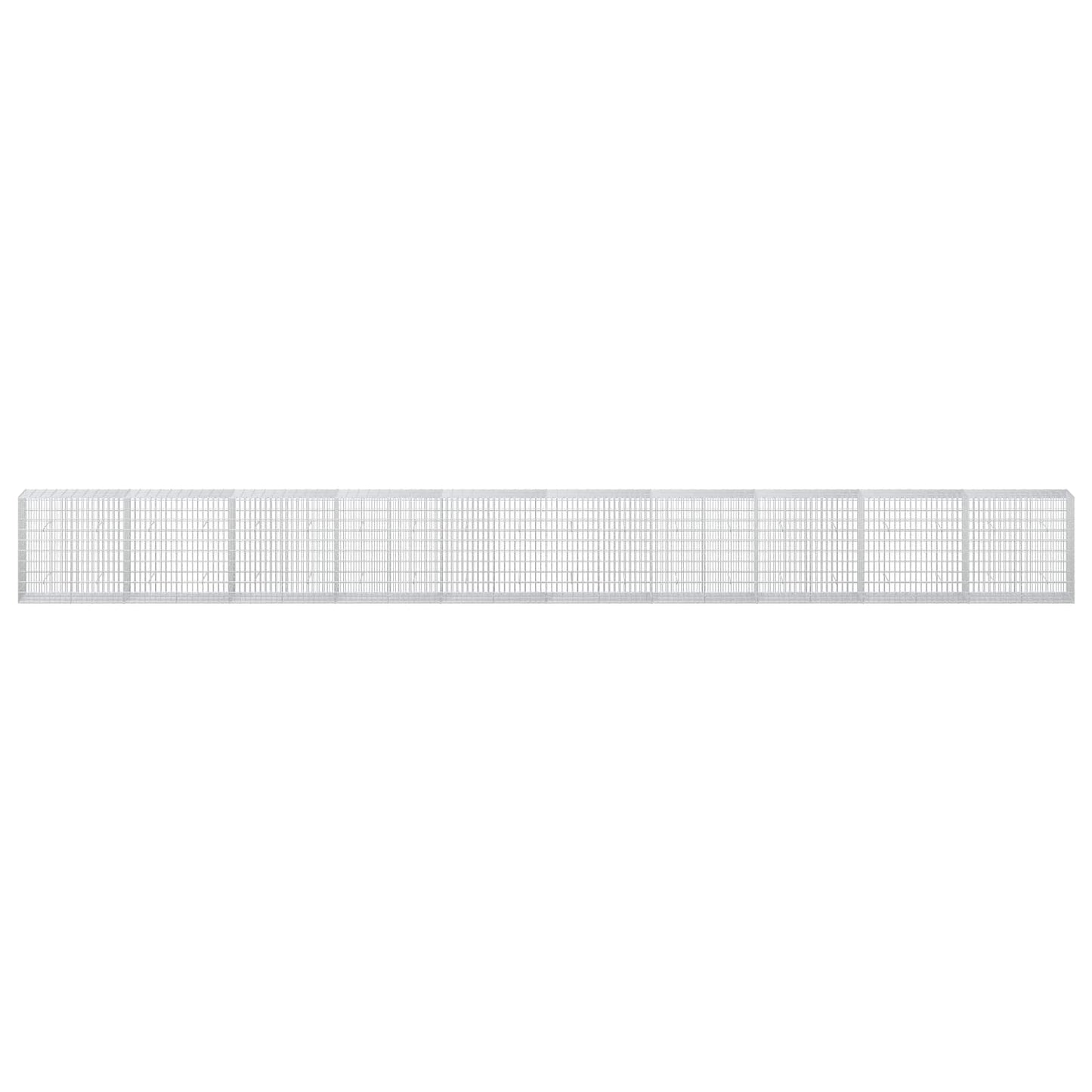 vidaXL Γκαμπιόν με σύρμα 5 mm και πλέγμα 5x10 cm 1000x50x100 εκ.