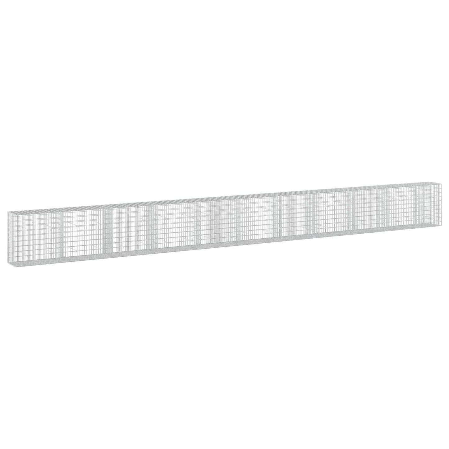 vidaXL Γκαμπιόν με σύρμα 5 mm και πλέγμα 5x10 cm 1050x50x100 εκ