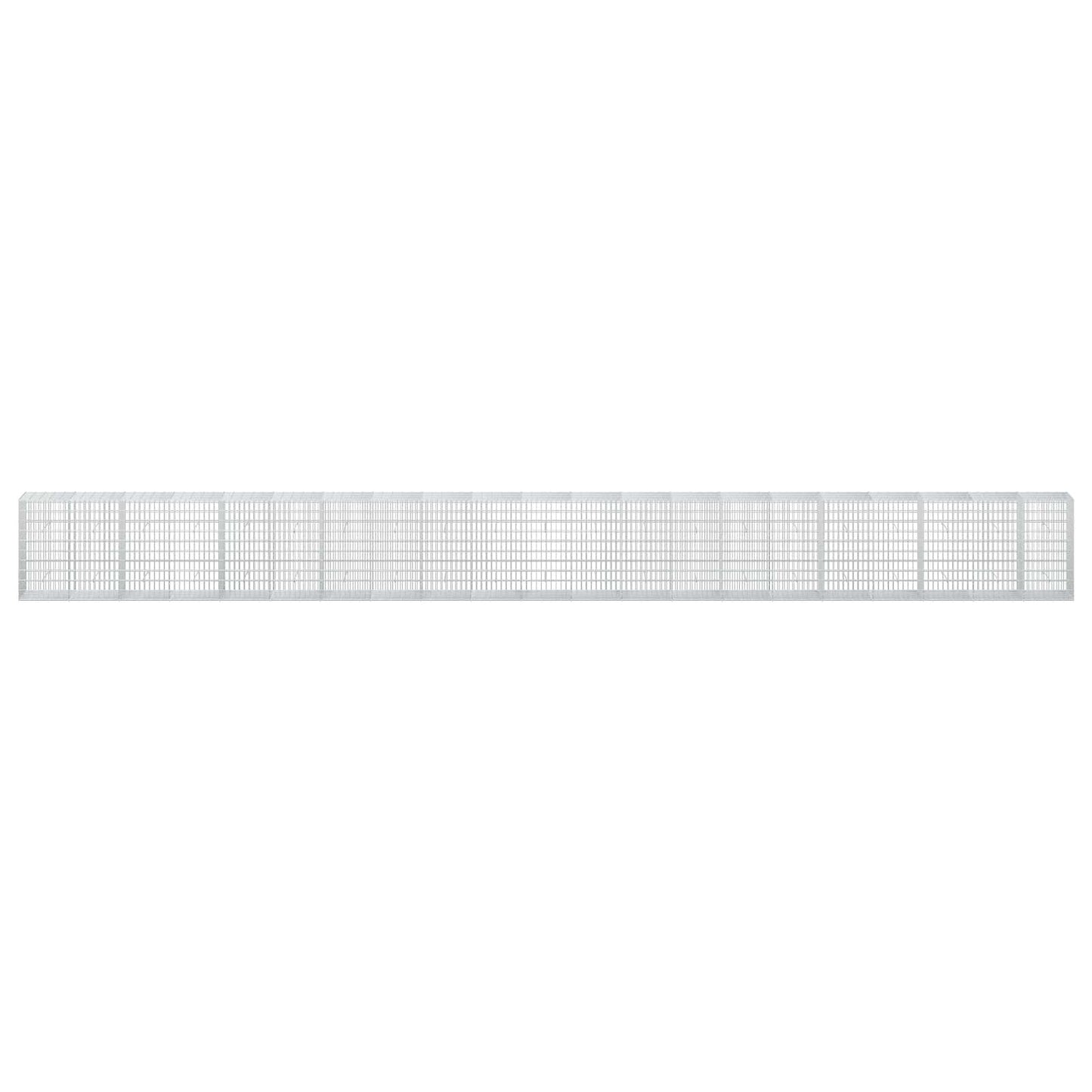 vidaXL Γκαμπιόν με σύρμα 5 mm και πλέγμα 5x10 cm 1050x50x100 εκ