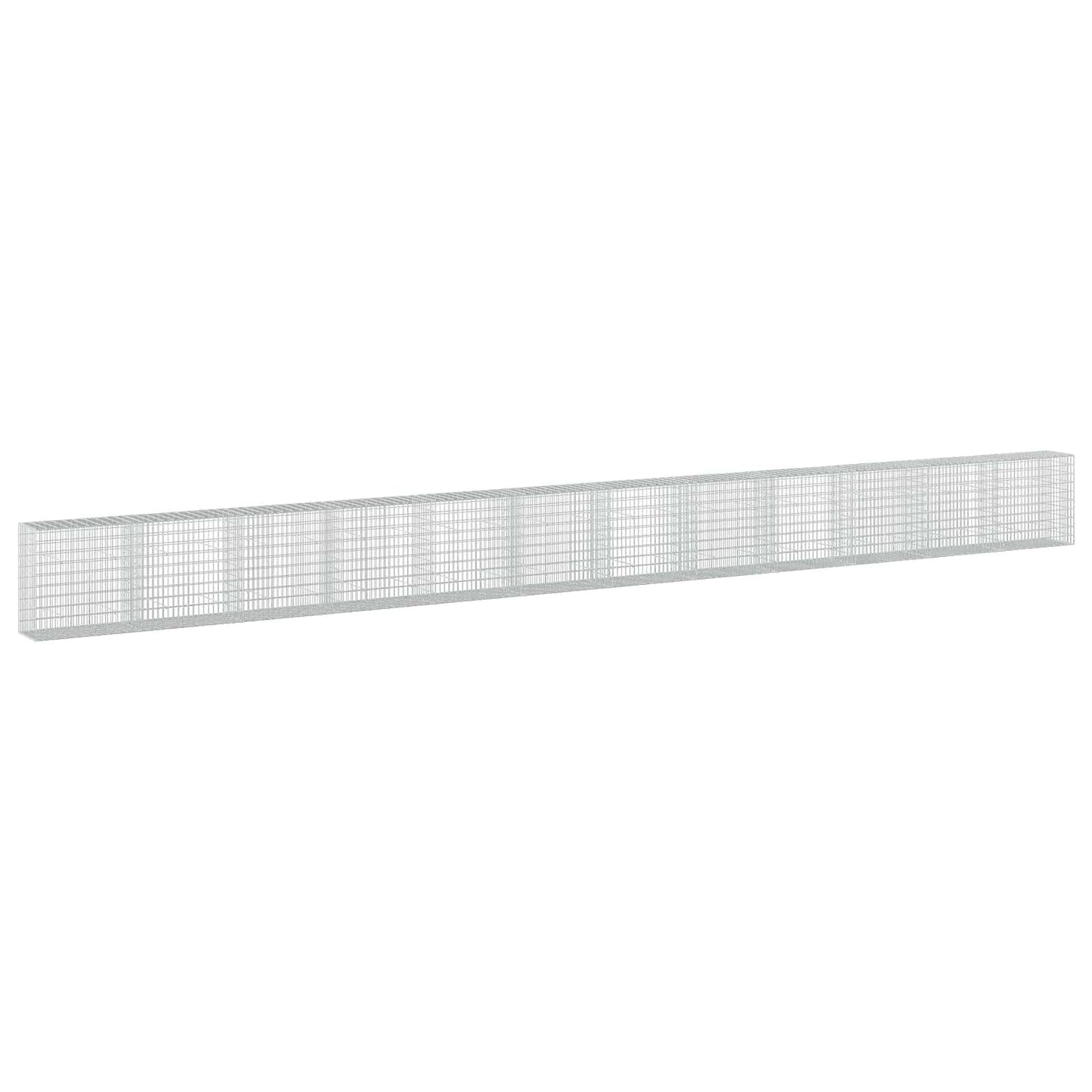 vidaXL Γκαμπιόν με σύρμα 5 mm και πλέγμα 5x10 cm 1200x50x100 εκ