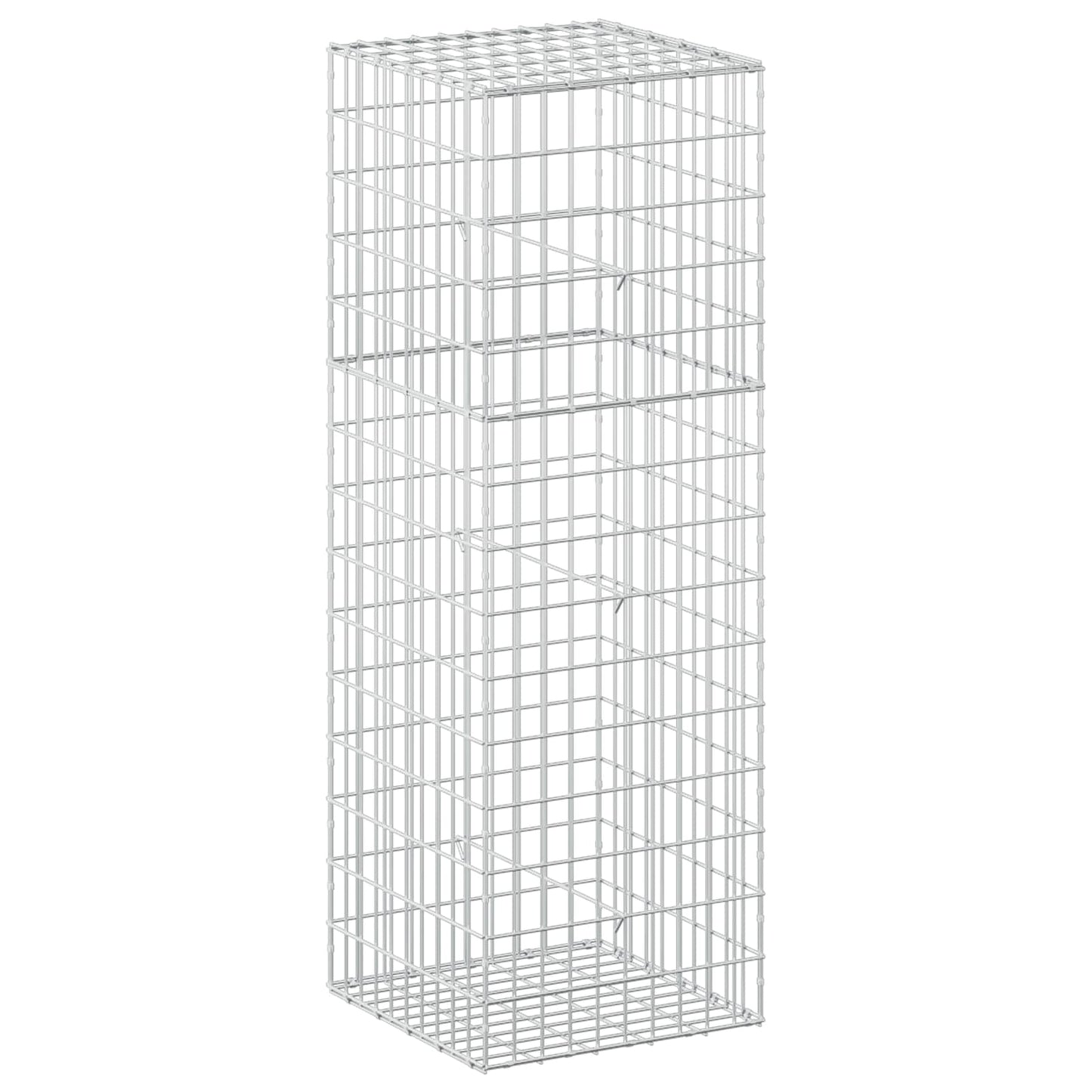 vidaXL Γκαμπιόν με σύρμα 5 mm και πλέγμα 5x10 cm 50x50x150 εκ