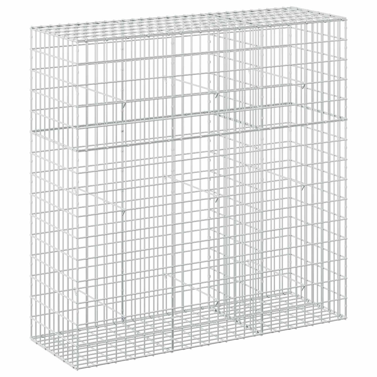 vidaXL Γκαμπιόν με σύρμα 5 mm και πλέγμα 5x10 cm 150x50x150 εκ