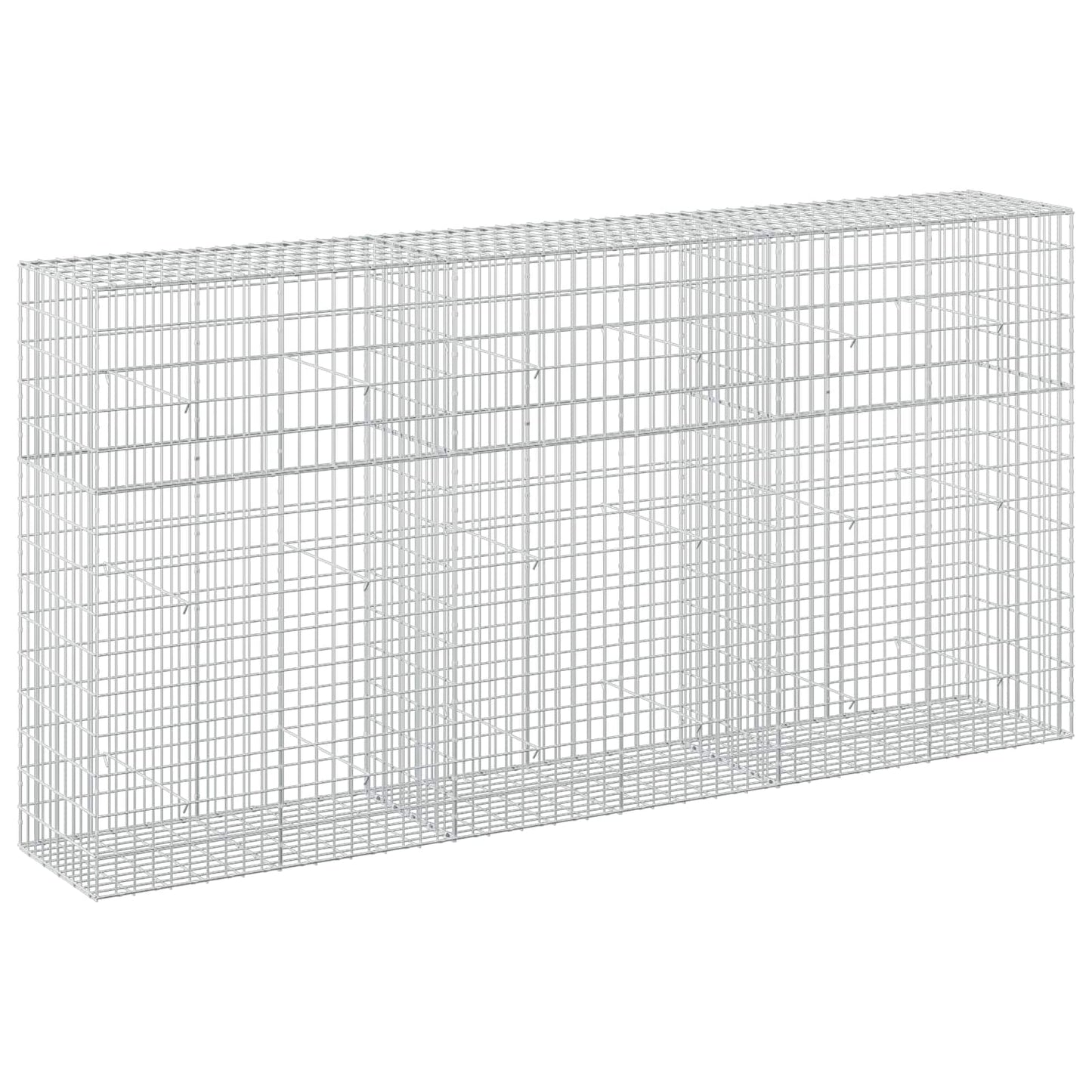 vidaXL Γκαμπιόν με σύρμα 5 mm και πλέγμα 5x10 cm 300x50x150 εκ.