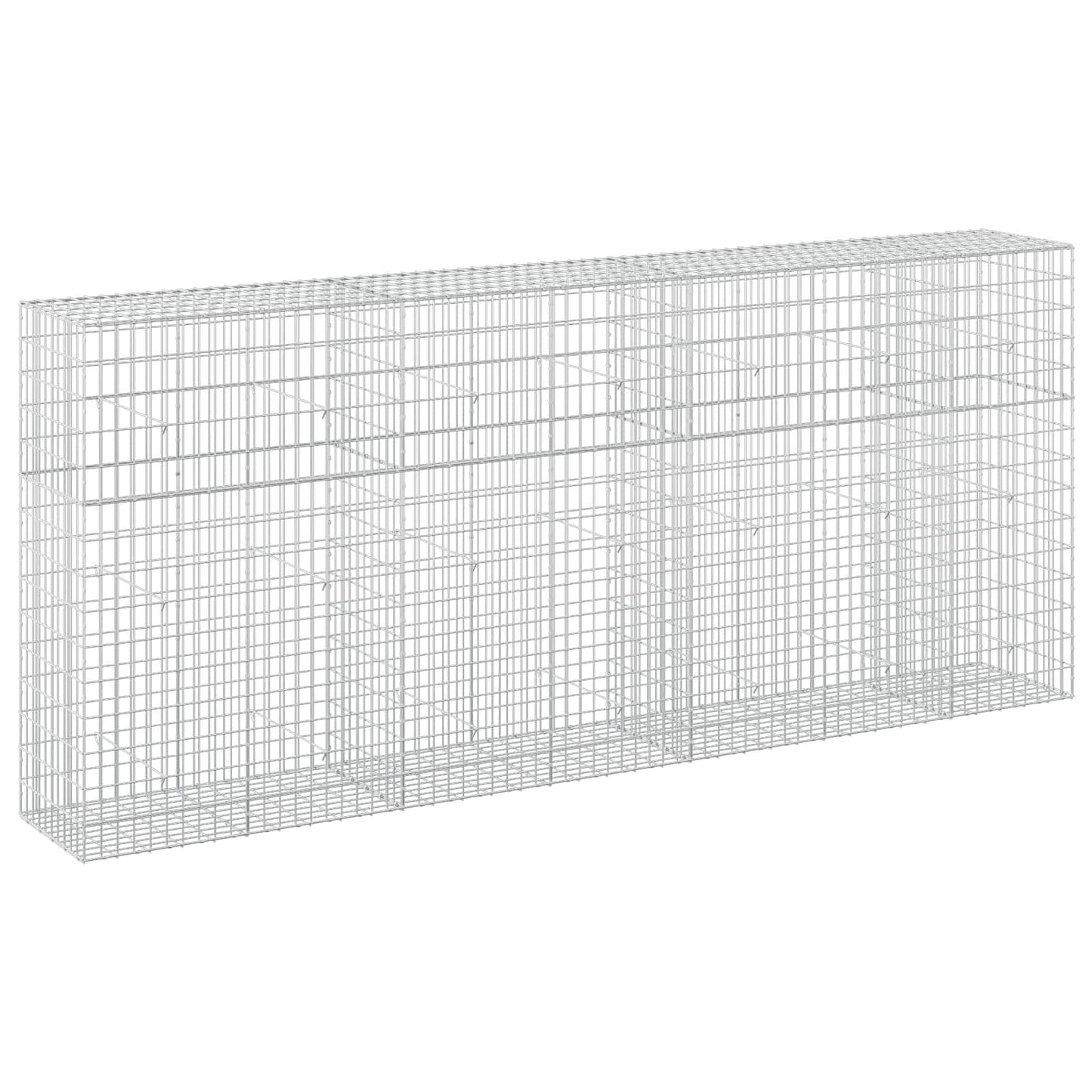 vidaXL Γκαμπιόν με σύρμα 5 mm και πλέγμα 5x10 cm 350x50x150 εκ