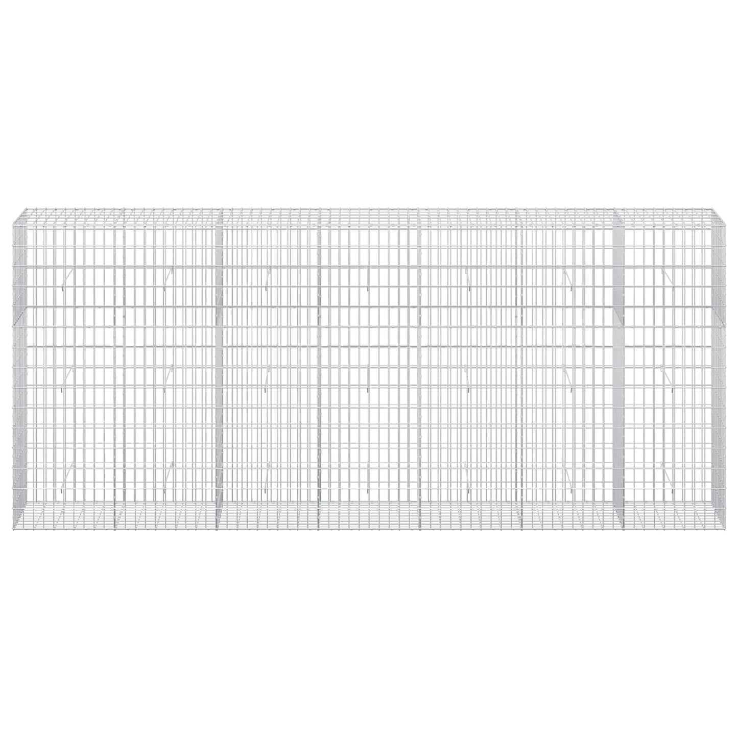 vidaXL Γκαμπιόν με σύρμα 5 mm και πλέγμα 5x10 cm 350x50x150 εκ