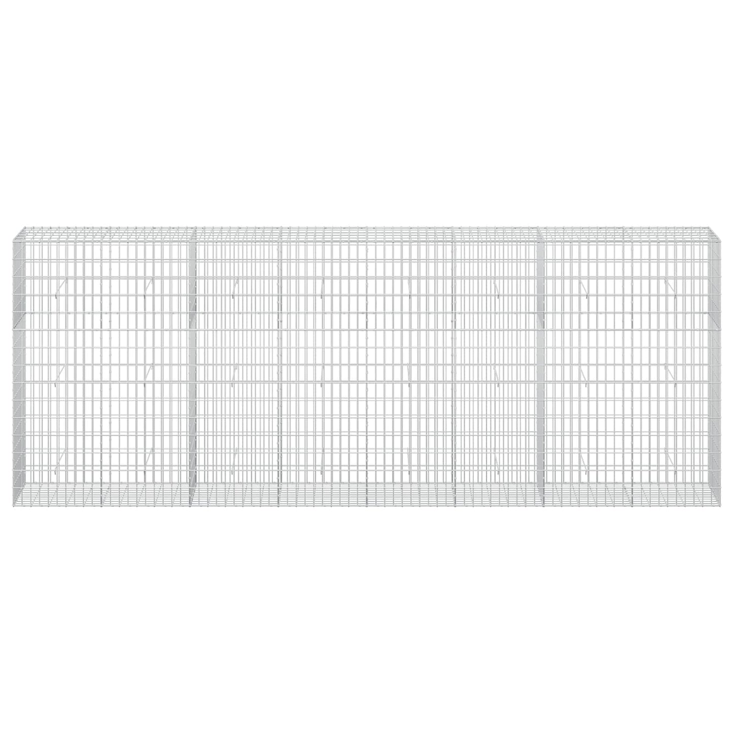 vidaXL Γκαμπιόν με σύρμα 5 mm και πλέγμα 5x10 cm 400x50x150 εκ