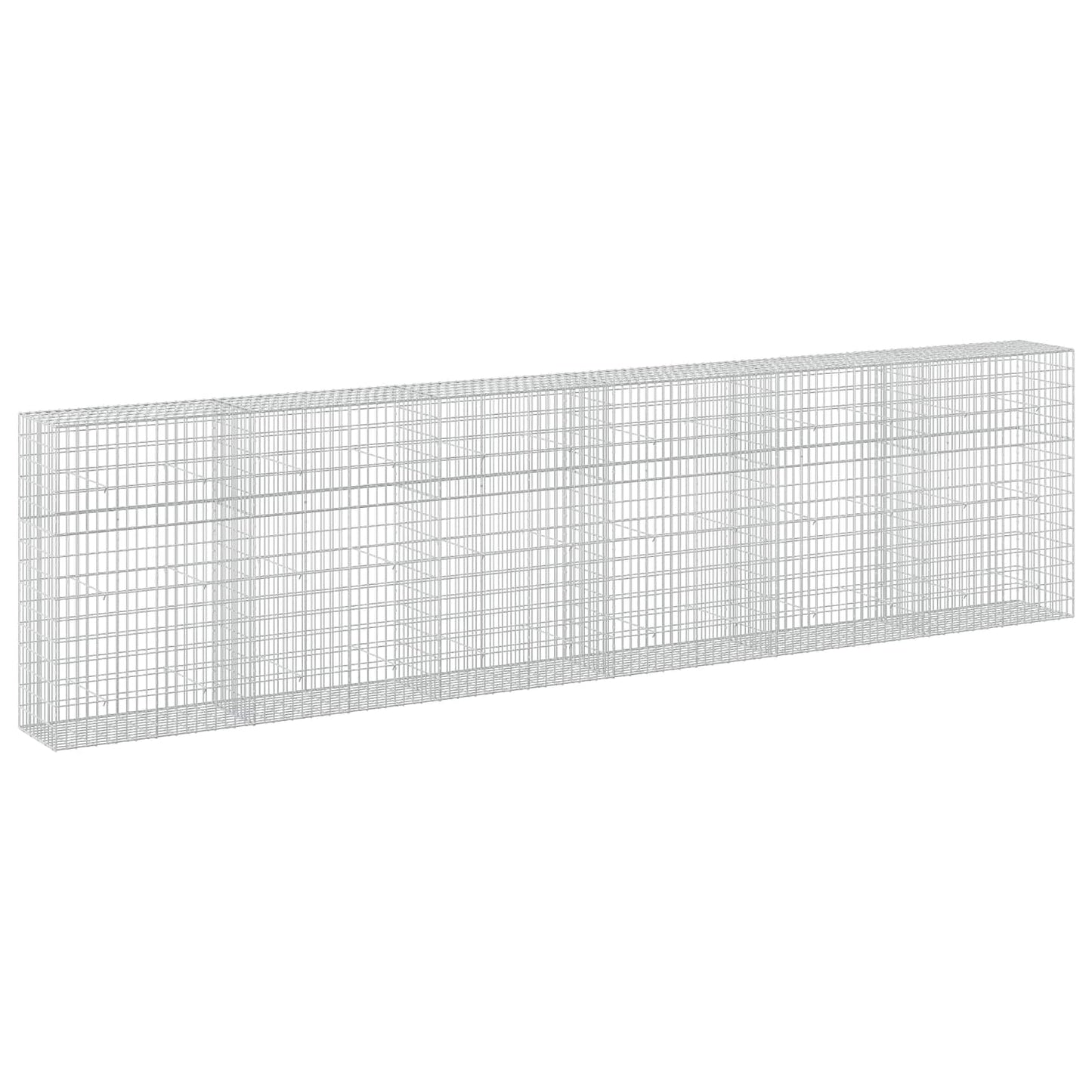 vidaXL Γκαμπιόν με σύρμα 5 mm και πλέγμα 5x10 cm 600x50x150 εκ