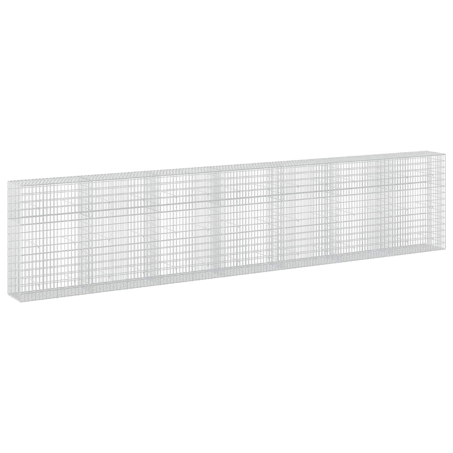 vidaXL Γκαμπιόν με σύρμα 5 mm και πλέγμα 5x10 cm 750x50x150 εκ