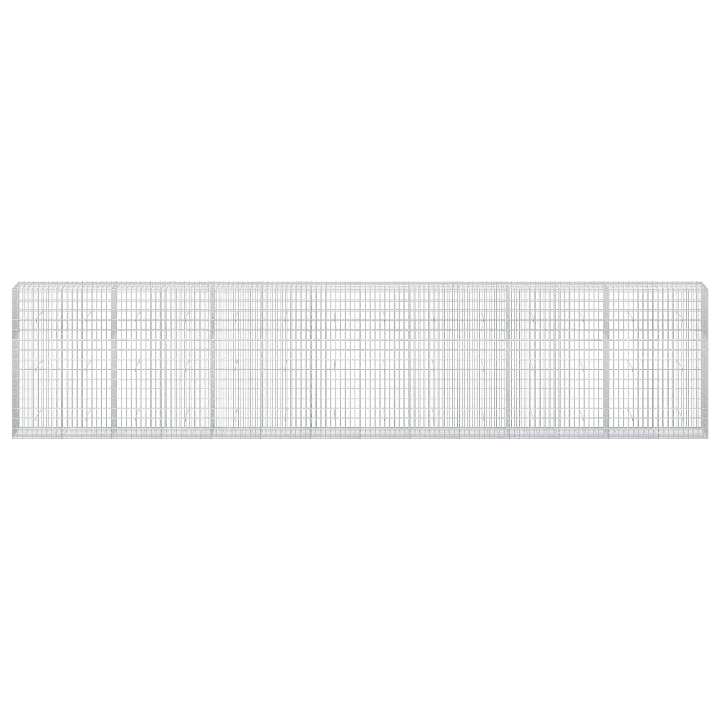 vidaXL Γκαμπιόν με σύρμα 5 mm και πλέγμα 5x10 cm 750x50x150 εκ