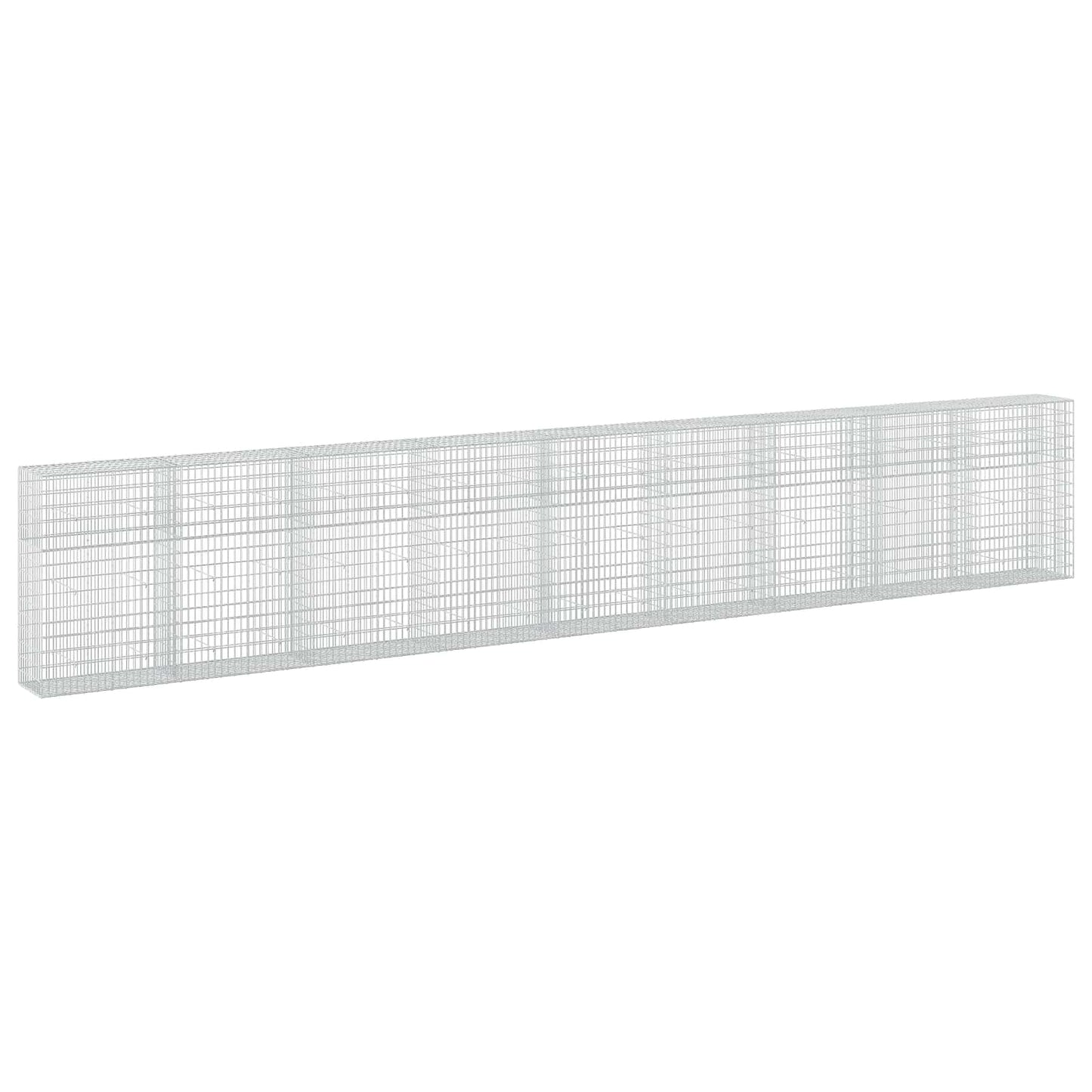 vidaXL Γκαμπιόν με σύρμα 5 mm και πλέγμα 5x10 cm 900x50x150 εκ