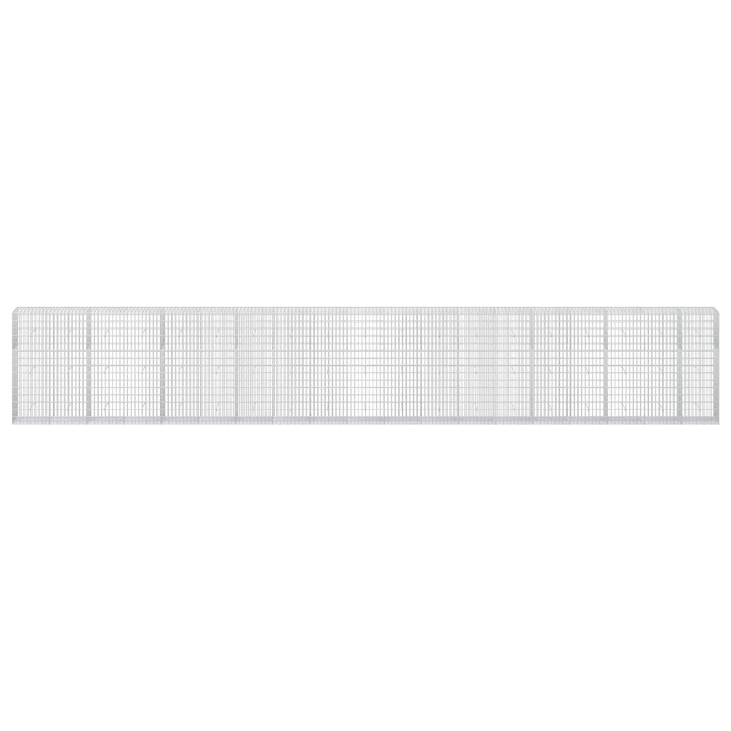 vidaXL Γκαμπιόν με σύρμα 5 mm και πλέγμα 5x10 cm 950x50x150 εκ