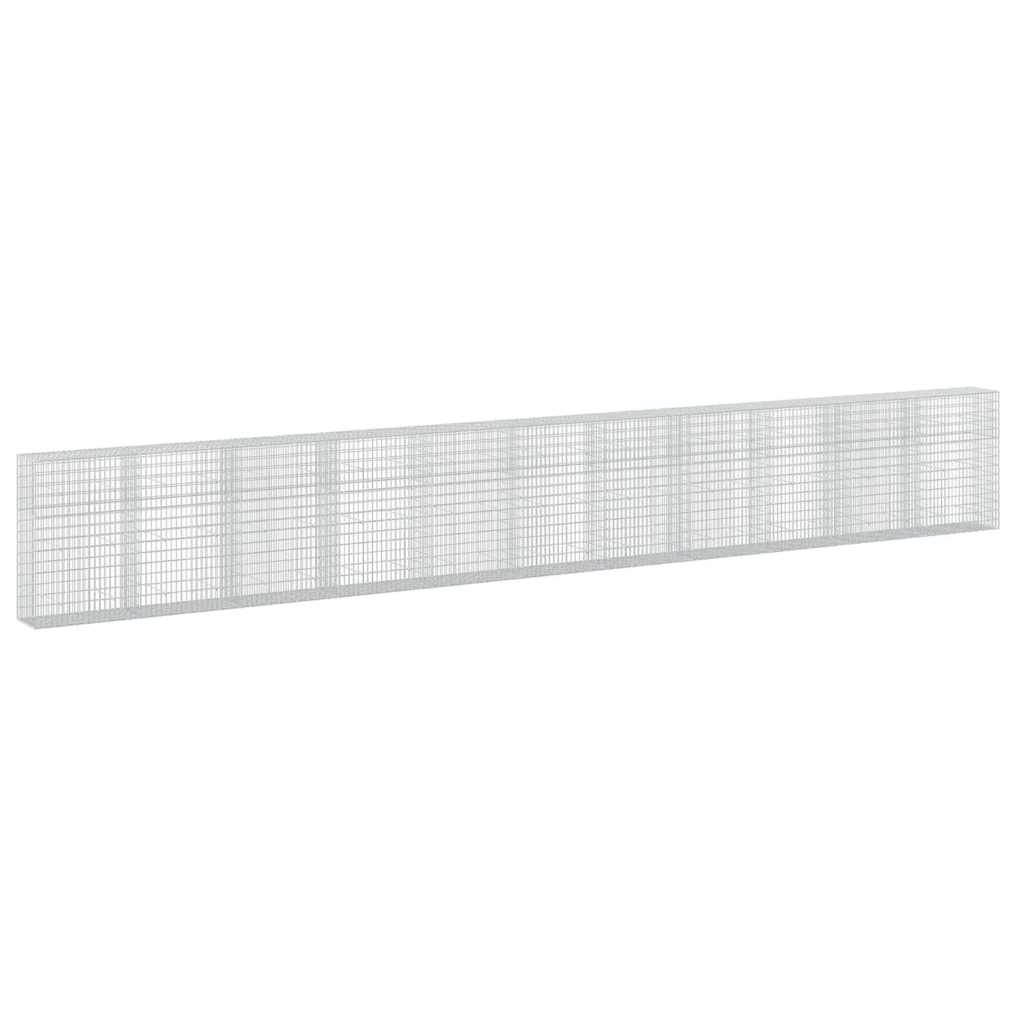 vidaXL Γκαμπιόν με σύρμα 5 mm και πλέγμα 5x10 cm 1100x50x150 εκ