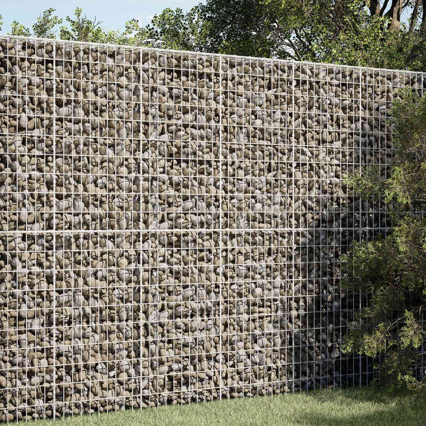 vidaXL Γκαμπιόν με σύρμα 5 mm και πλέγμα 5x10 cm 100x50x200 cm