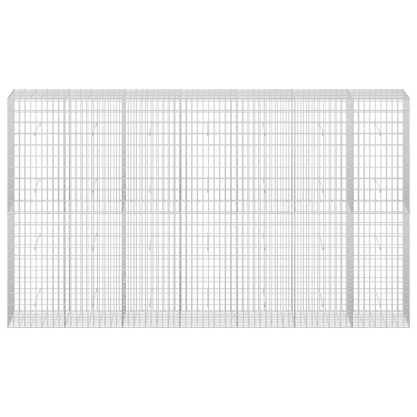 vidaXL Γκαμπιόν με σύρμα 5 mm και πλέγμα 5x10 cm 350x50x200 εκ