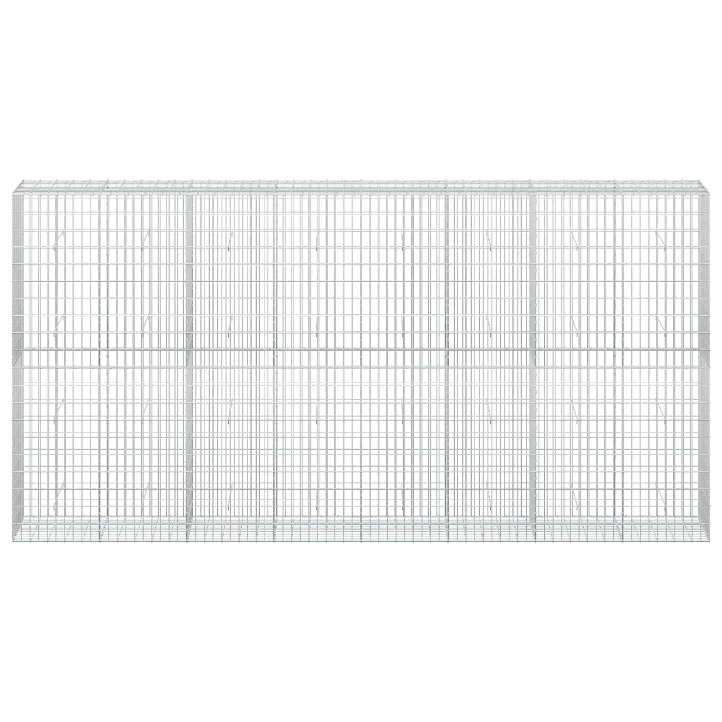 vidaXL Γκαμπιόν με σύρμα 5 mm και πλέγμα 5x10 cm 400x50x200 εκ