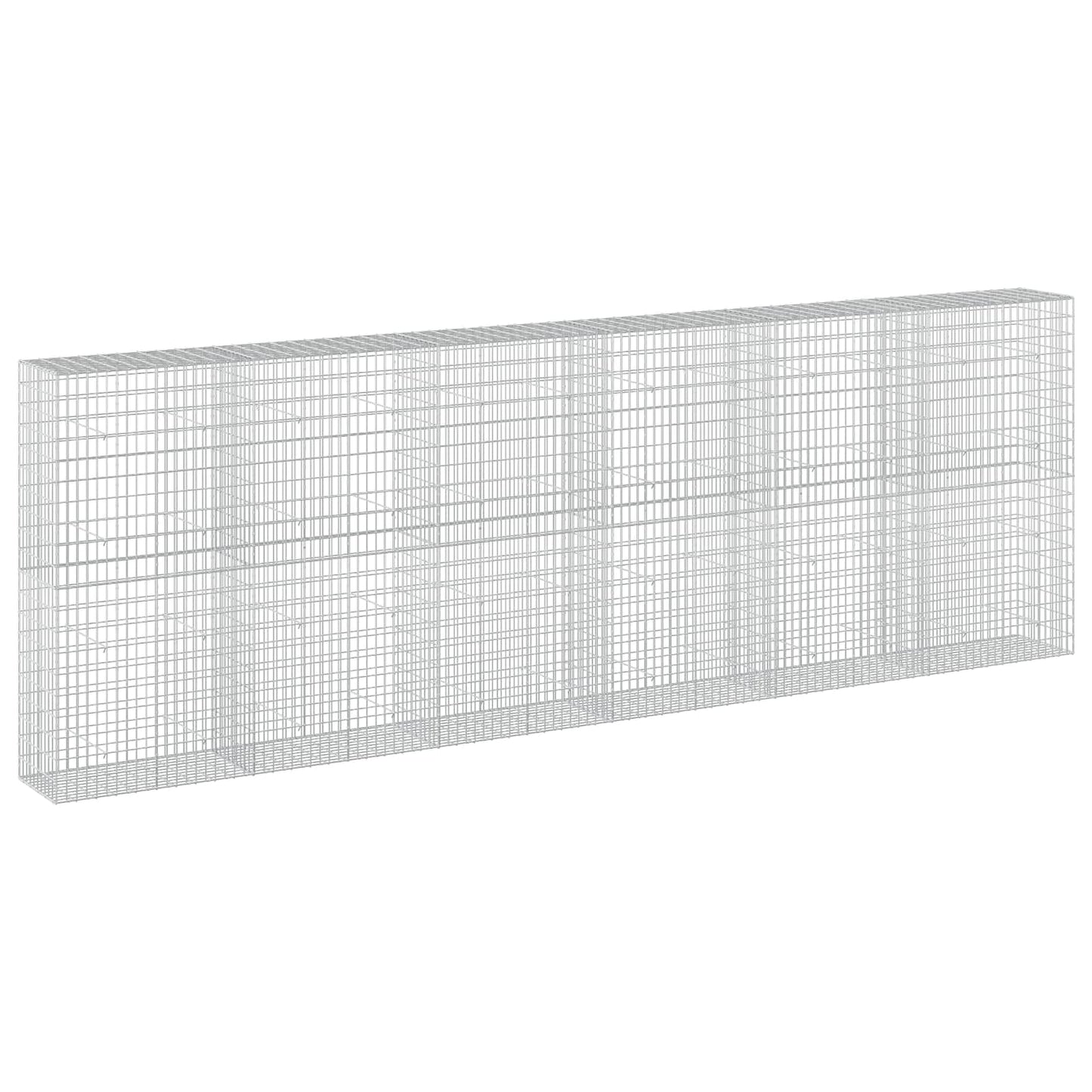 vidaXL Γκαμπιόν με σύρμα 5 mm και πλέγμα 5x10 cm 600x50x200 εκ