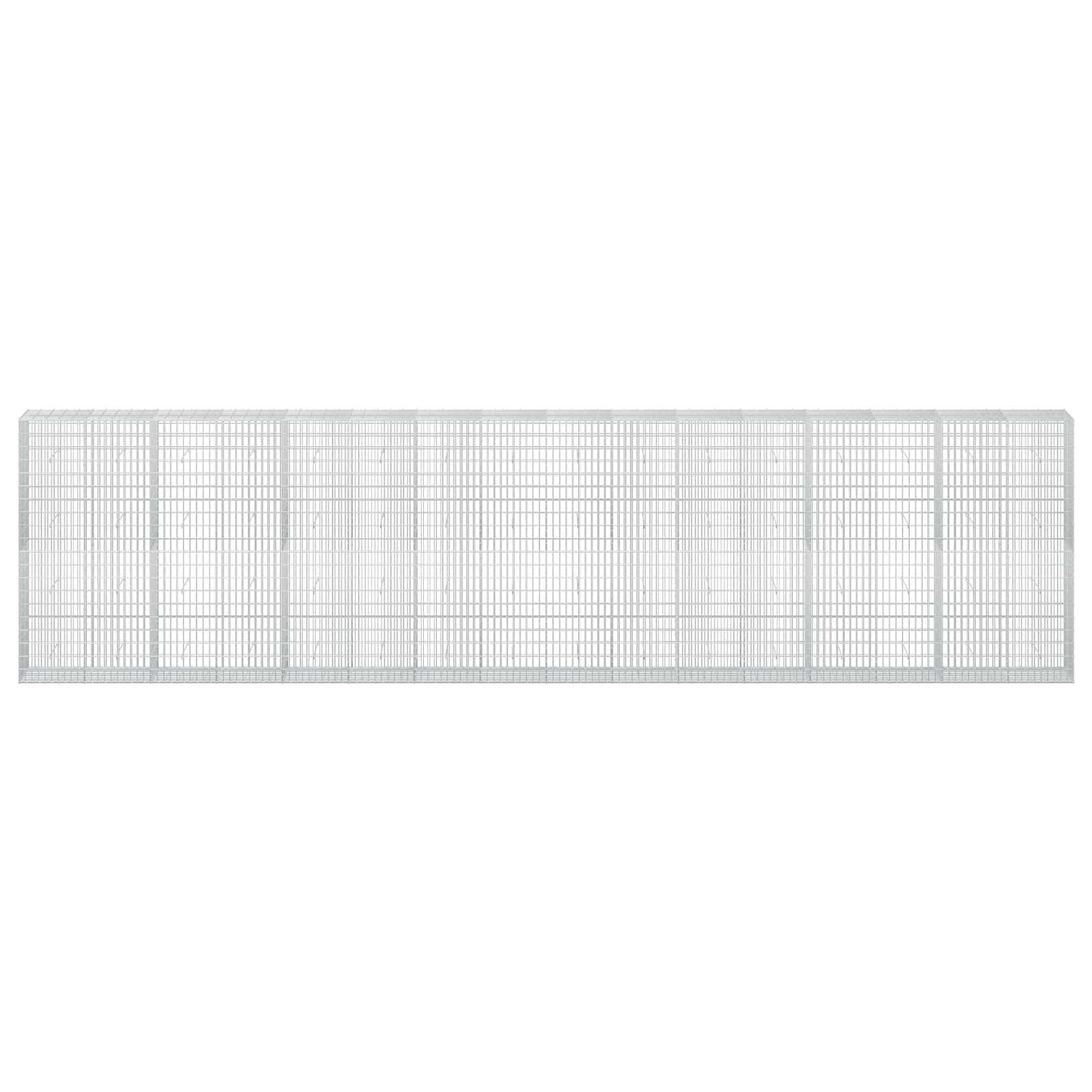 vidaXL Γκαμπιόν με σύρμα 5 mm και πλέγμα 5x10 cm 800x50x200 εκ