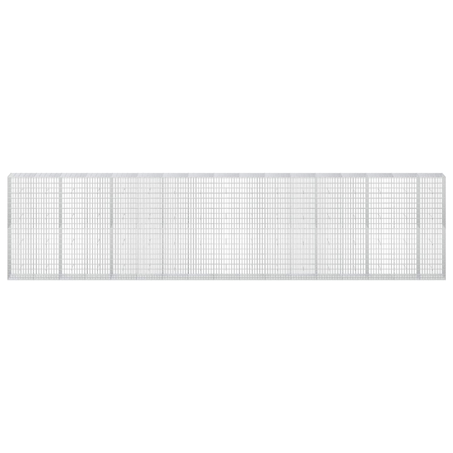 vidaXL Γκαμπιόν με σύρμα 5 mm και πλέγμα 5x10 cm 850x50x200 εκ