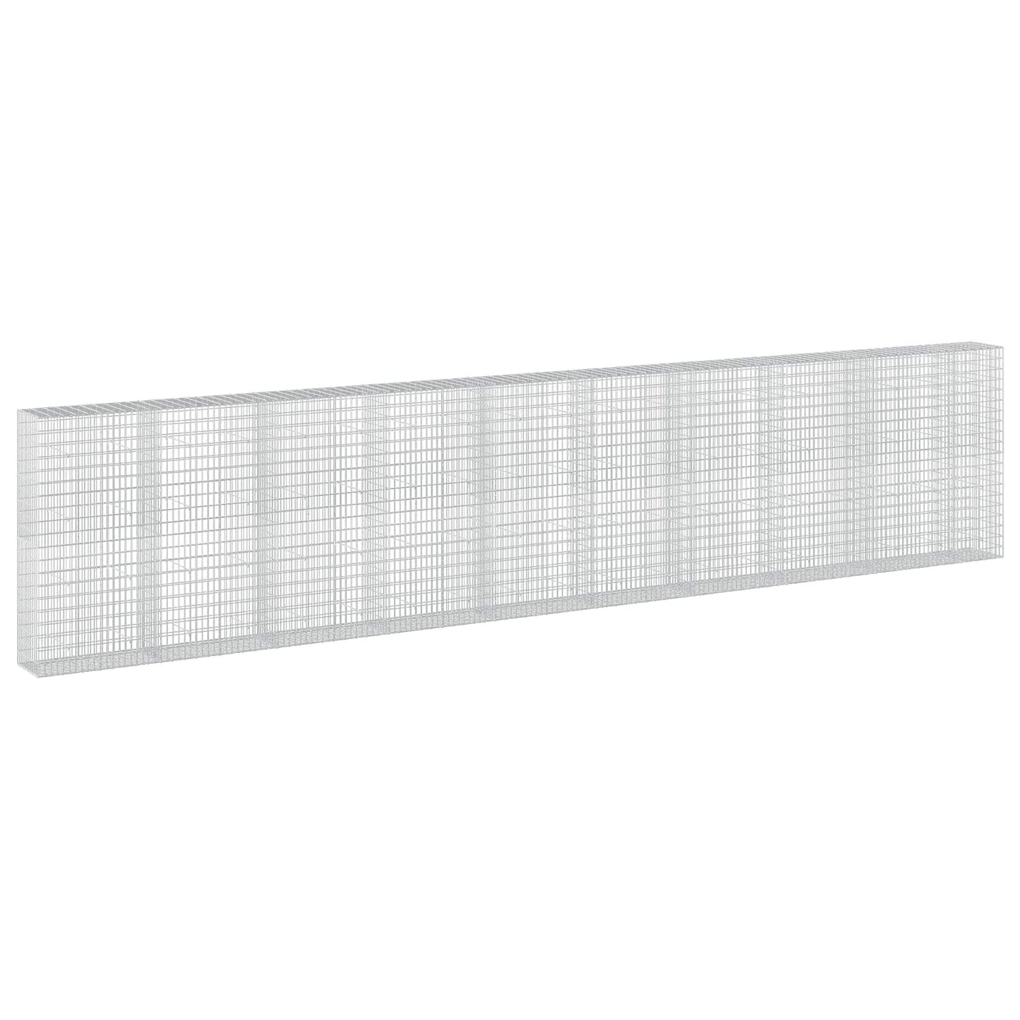 vidaXL Γκαμπιόν με σύρμα 5 mm και πλέγμα 5x10 cm 950x50x200 εκ