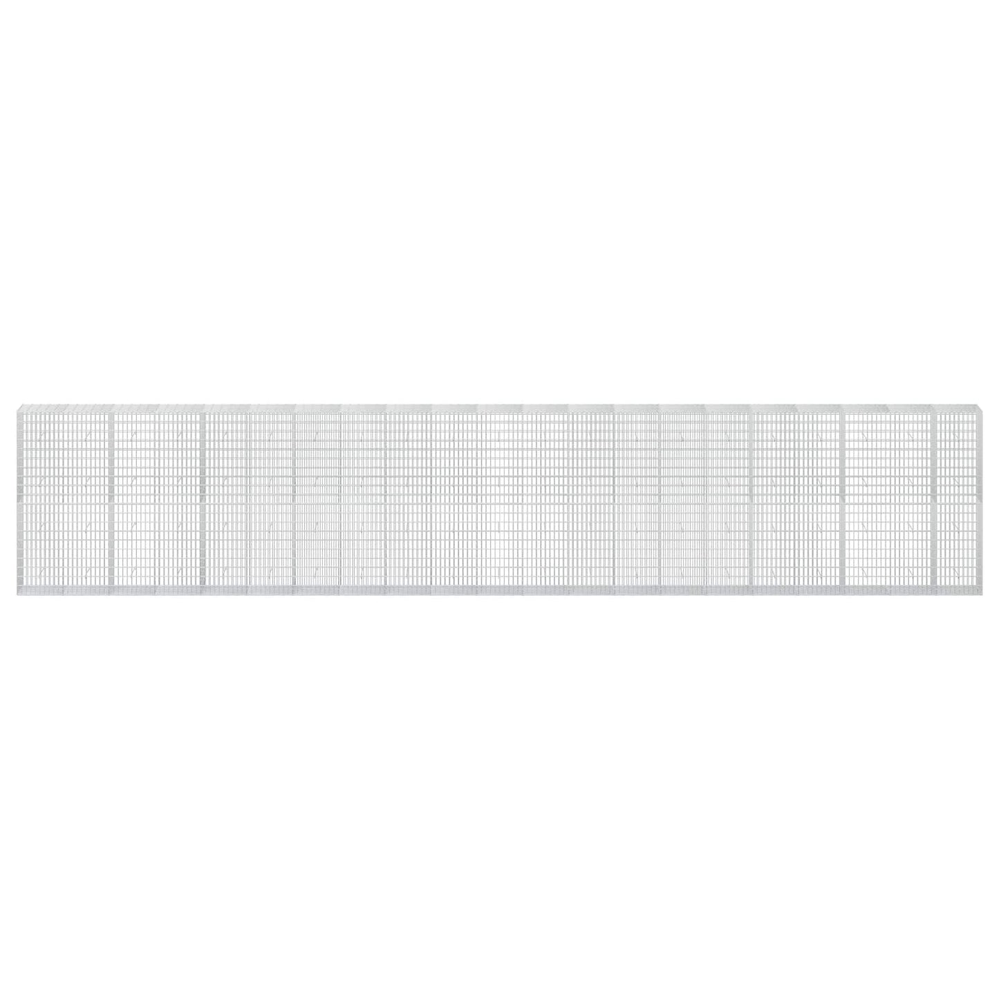 vidaXL Γκαμπιόν με σύρμα 5 mm και πλέγμα 5x10 cm 1050x50x200 εκ