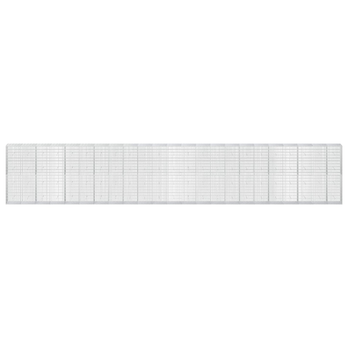 vidaXL Γκαμπιόν με σύρμα 5 mm και πλέγμα 5x10 cm 1150x50x200 εκ