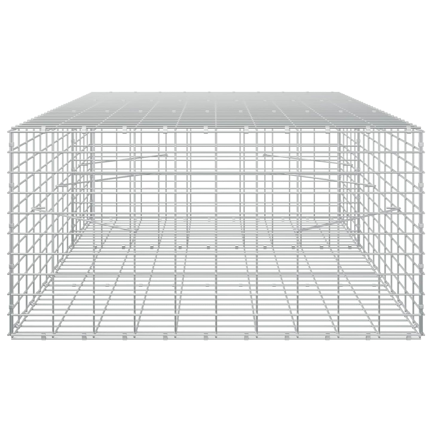 vidaXL Γκαμπιόν με σύρμα 5 mm και πλέγμα 5x10 cm 150x100x50 εκ
