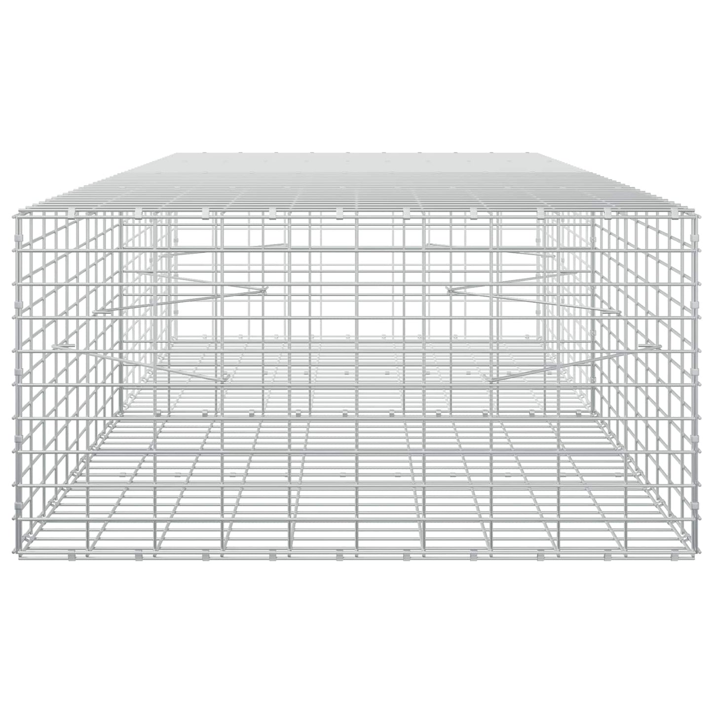 vidaXL Γκαμπιόν με σύρμα 5 mm και πλέγμα 5x10 cm 200x100x50 εκ