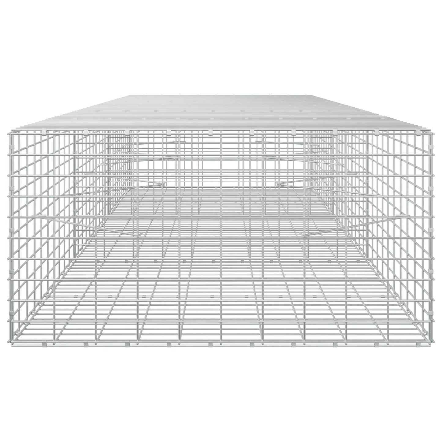 vidaXL Γκαμπιόν με σύρμα 5 mm και πλέγμα 5x10 cm 300x100x50 εκ