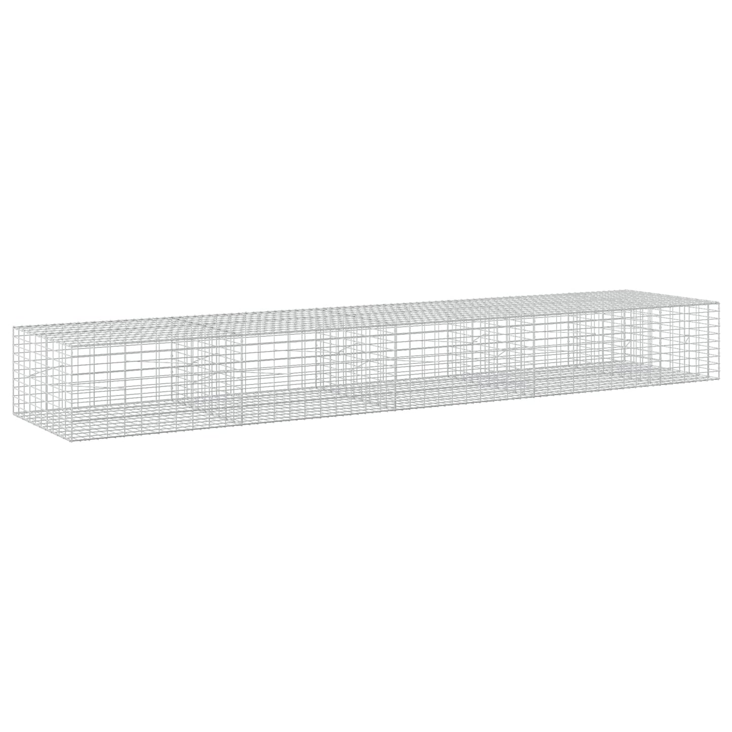 vidaXL Γκαμπιόν με σύρμα 5 mm και πλέγμα 5x10 cm 450x100x50 εκ